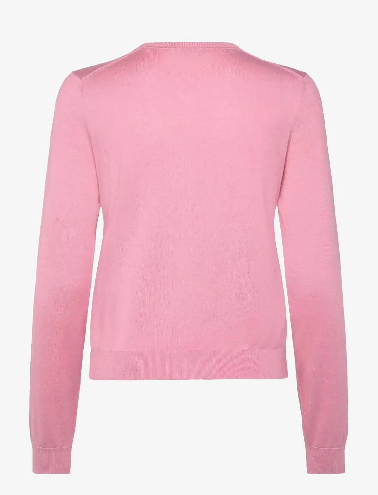 Rosemunde - RWCapri Silk LS O-neck Cardigan - cardigans - sea pink - 1