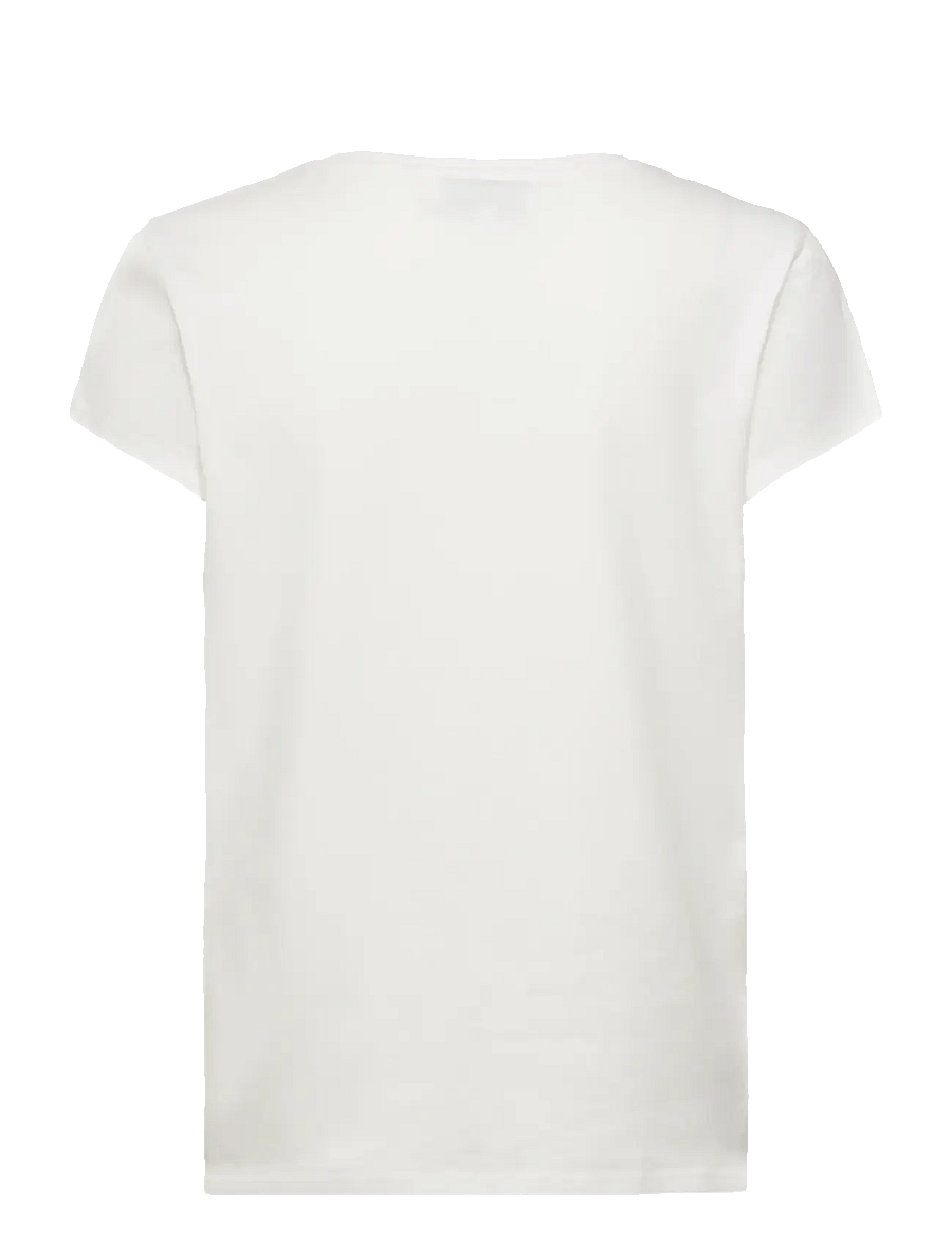 Rosemunde - RWNatali Print Capsleeve T-shirt - t-shirts - flower placement print - 2