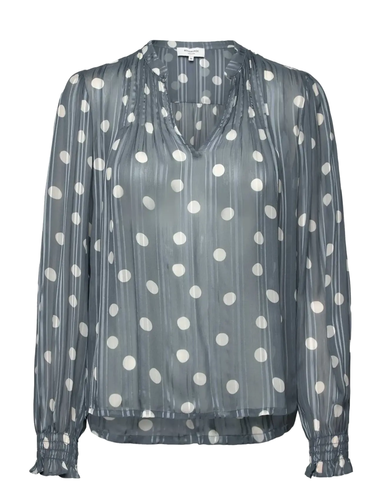 Rosemunde Rwgloria Ls Blouse, 44, Grey, Bluser > Langærmede, Dame