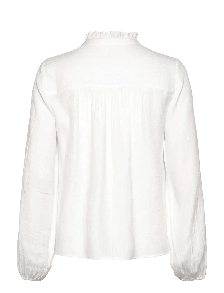Rosemunde - RWMarseille LS Blouse - langärmelige blusen - cloud dancer - 2