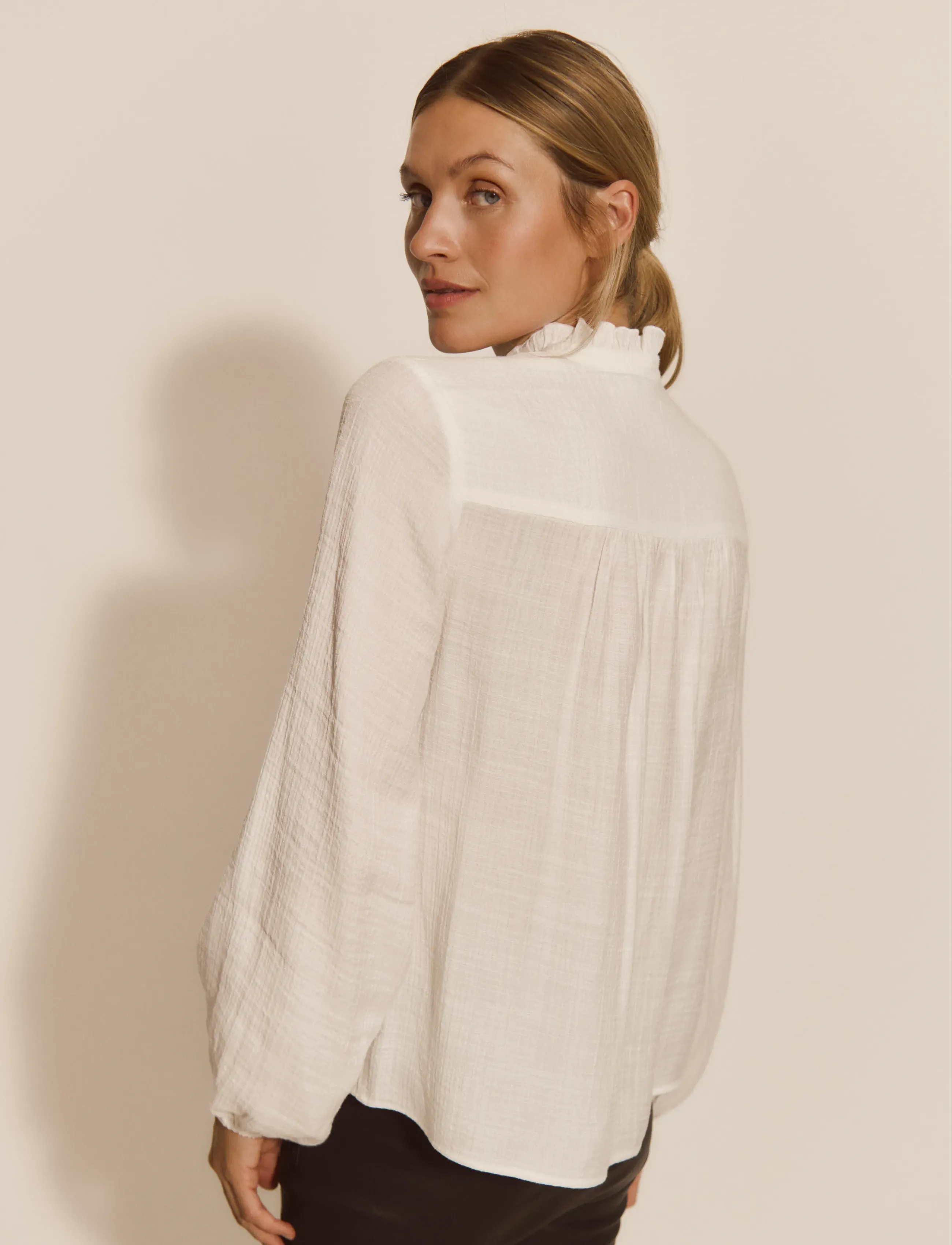 Rosemunde - RWMarseille LS Blouse - cloud dancer - 3