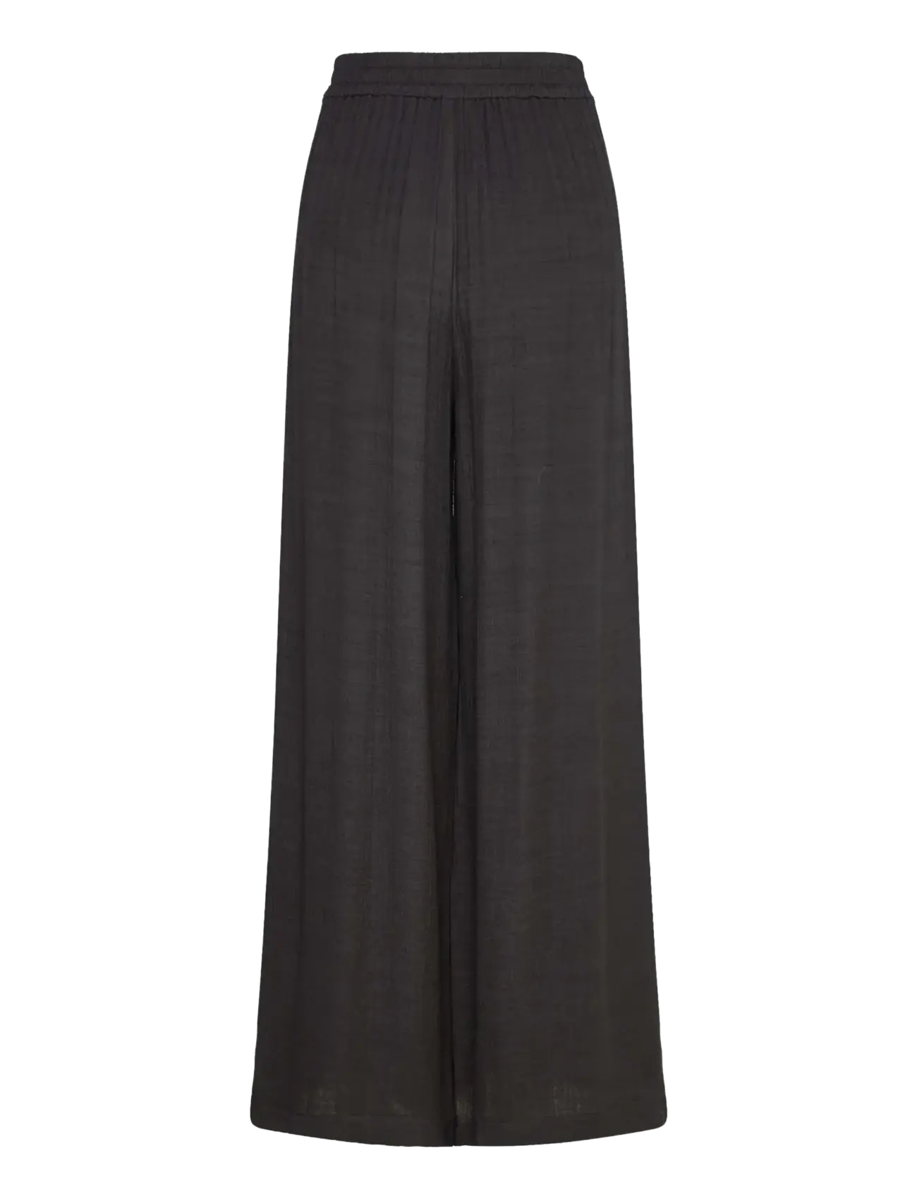 Rosemunde - RWMarseille HW Wide Trousers - bukser med brede ben - black - 2