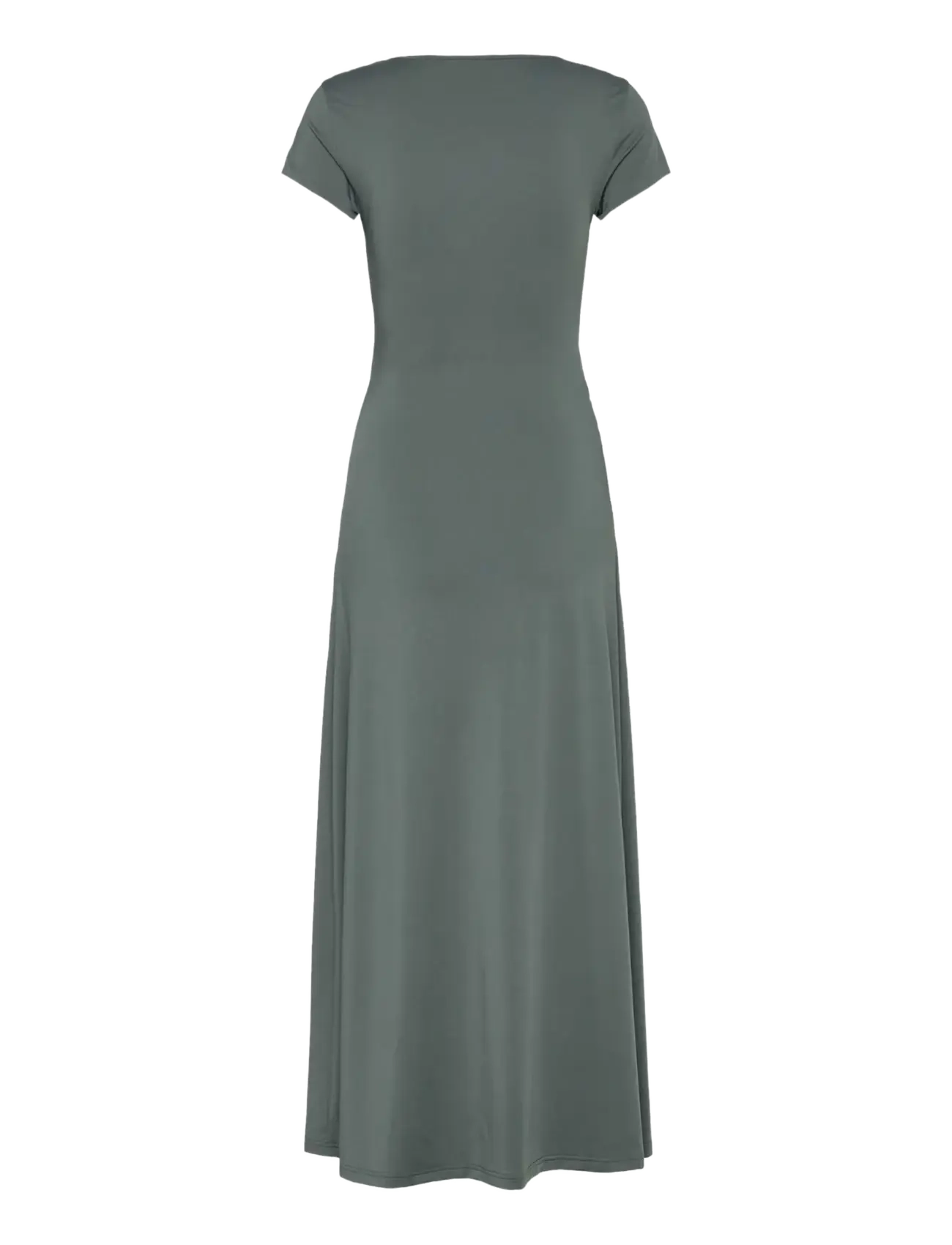 Rosemunde - RWBillie Capsleeve Wrap Long Dress - maxi kjoler - balsam green - 1