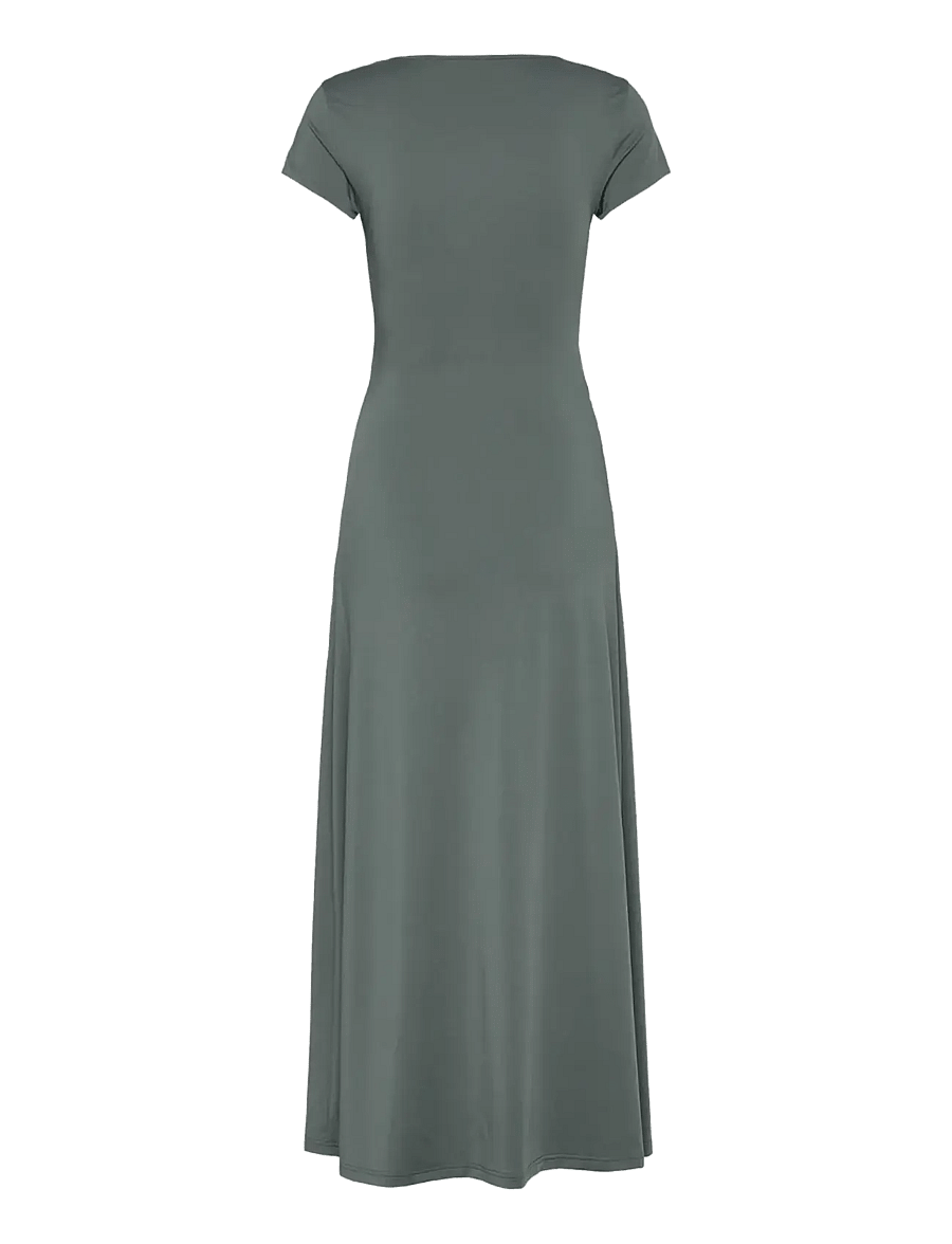 Rosemunde - RWBillie Capsleeve Wrap Long Dress - maxi kjoler - balsam green - 1