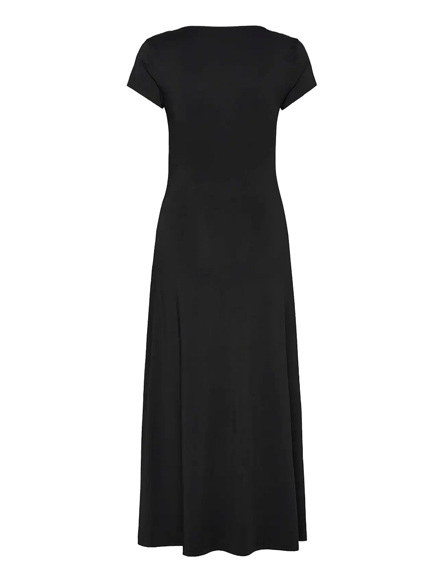 Rosemunde - RWBillie Capsleeve Wrap Long Dress - maxi kjoler - black - 1