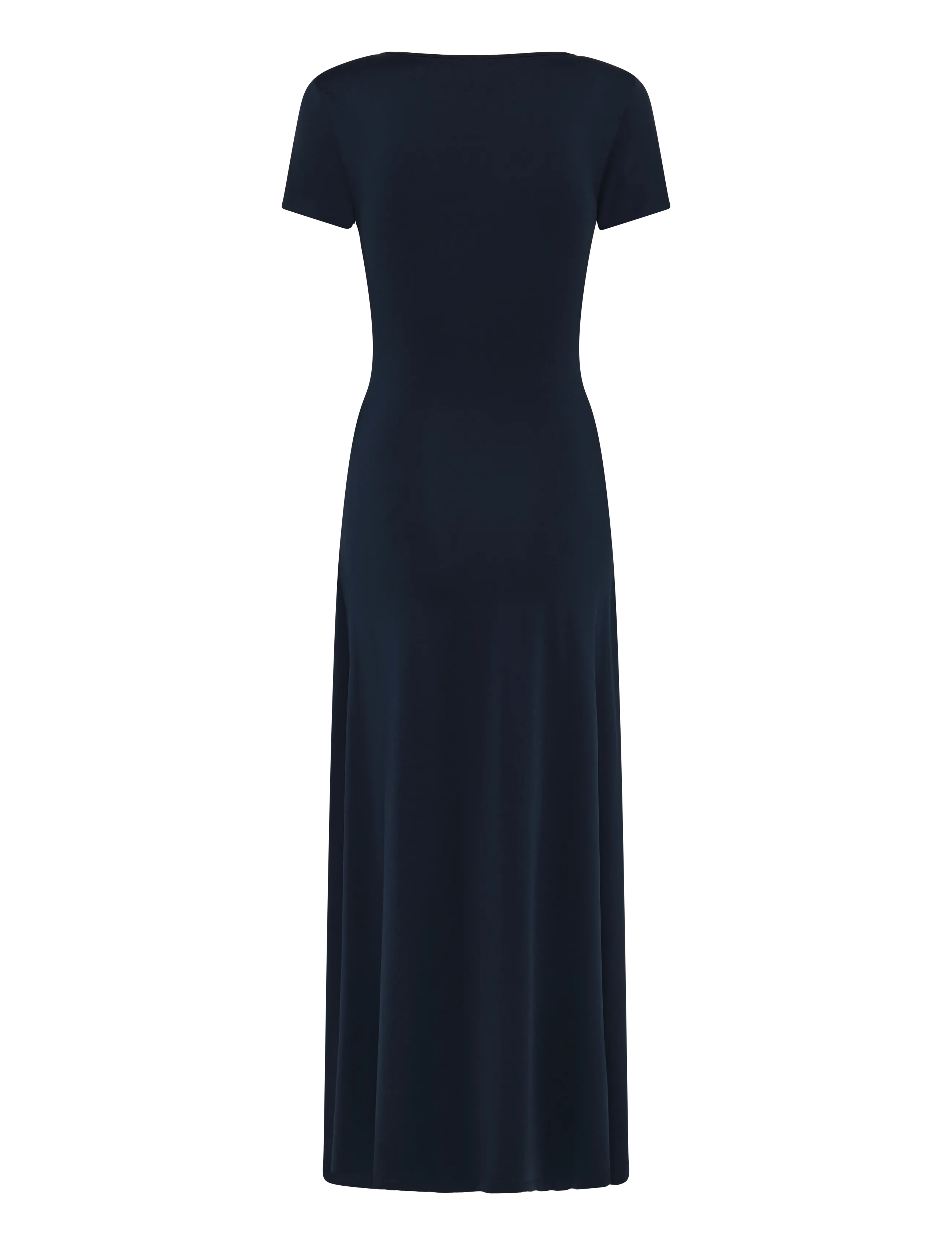 Rosemunde - RWBillie Capsleeve Wrap Long Dress - maksikleidid - dark blue - 1