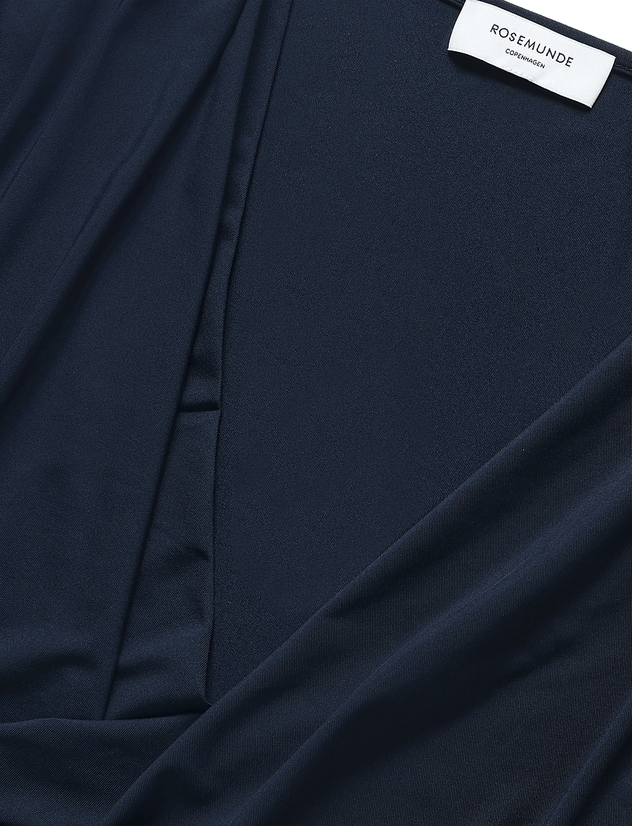 Rosemunde - RWBillie Capsleeve Wrap Long Dress - maksikleidid - dark blue - 2