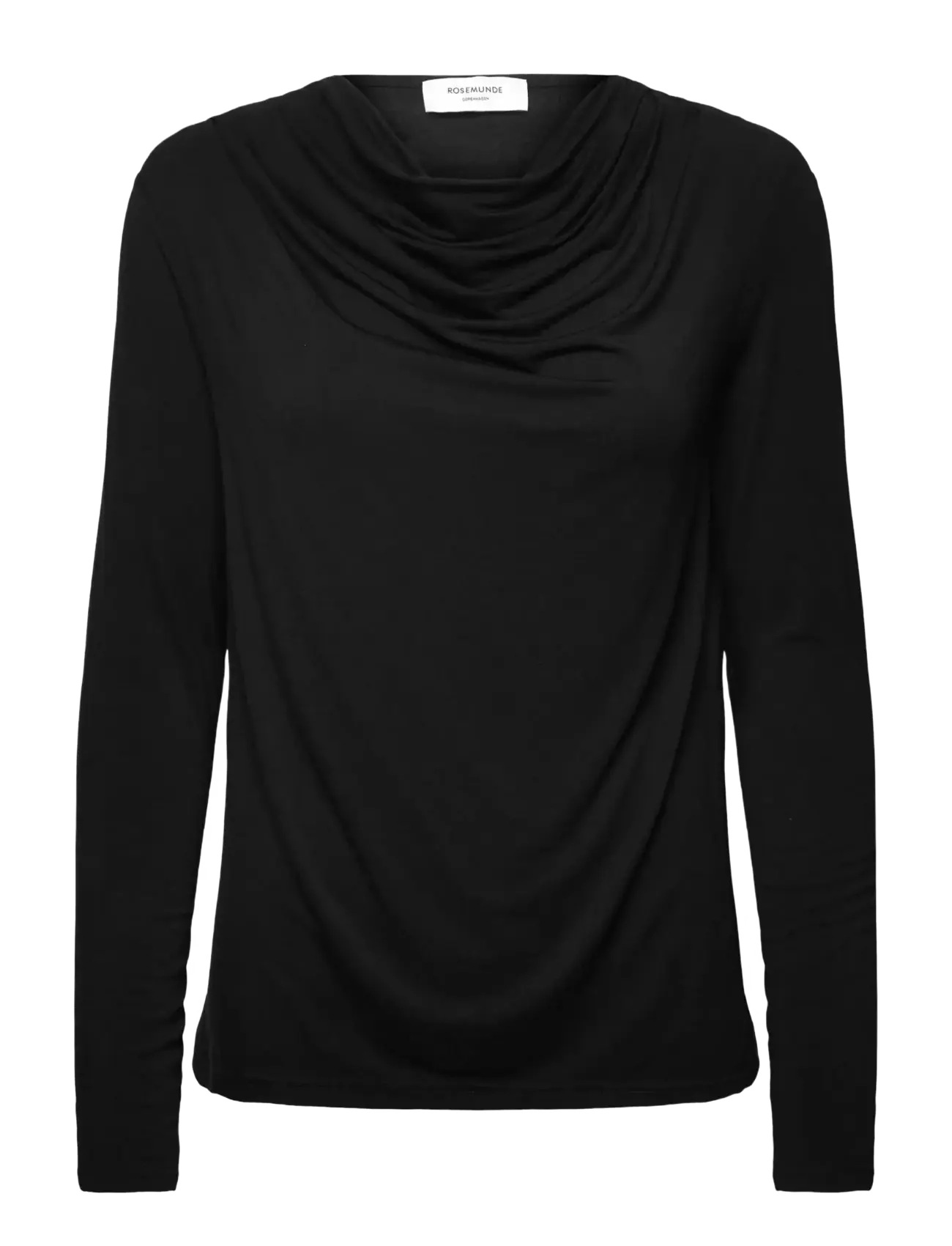 Rosemunde Rwbiarritz Waterfall Ls T-Shirt, L, Black, T-Shirts & Toppe > Langærmede, Dame