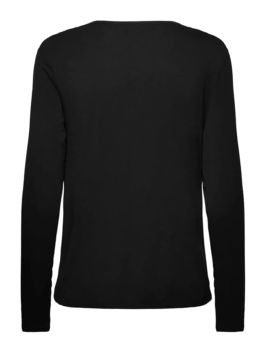 Rosemunde - RWBiarritz Waterfall LS T-shirt - black - 1