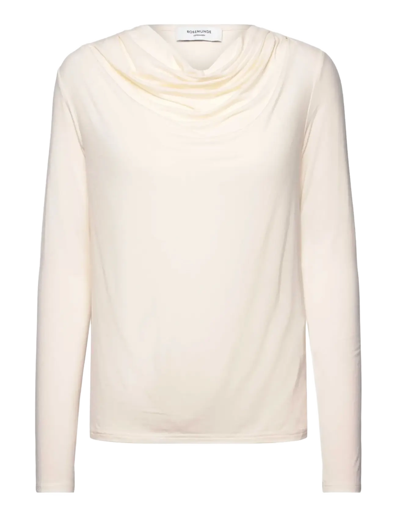 Rosemunde Rwbiarritz Waterfall Ls T-Shirt, XS, T-shirts & Oberteile, Creme - Long-sleeved, Frauen