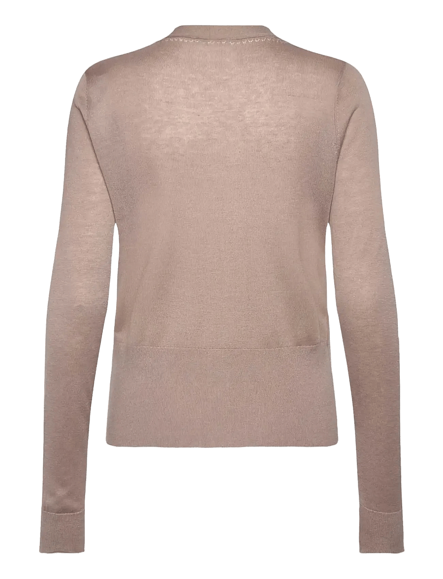 Rosemunde - RWSamira Silk LS Cardigan - strickjacken - mocha meringue - 2