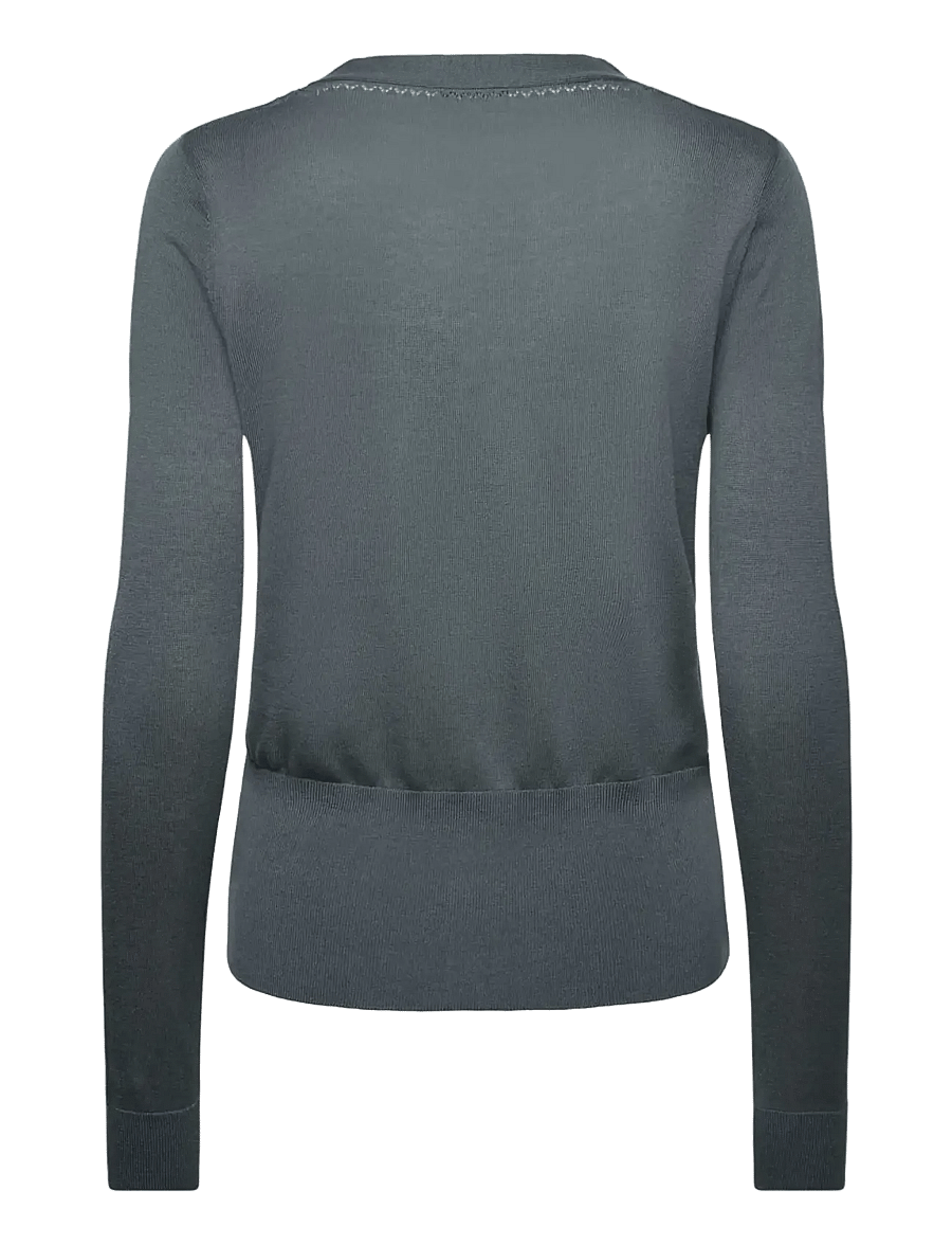 Rosemunde - RWSamira Silk LS Cardigan - strickjacken - stormy weather - 1