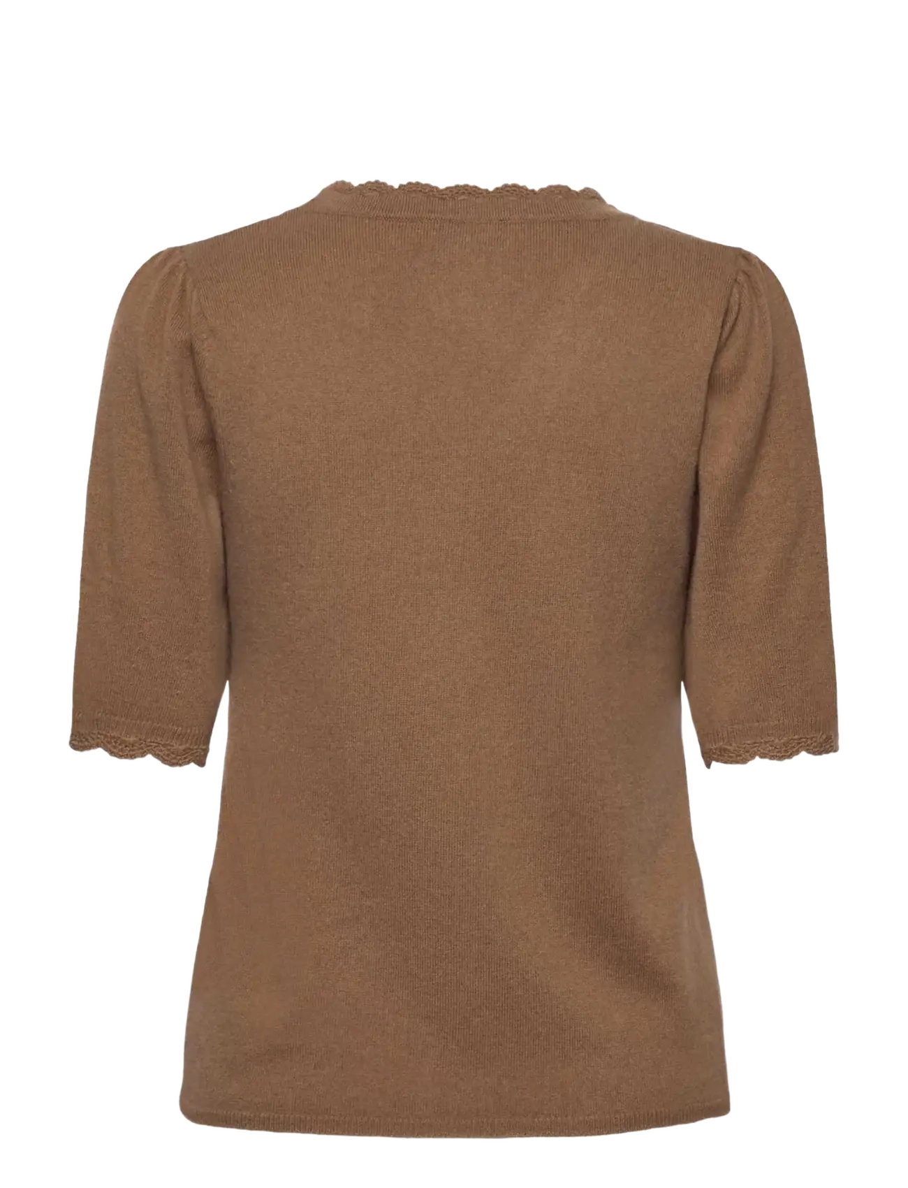 Rwlaica Cashmere Crochet Ss V-Neck 2