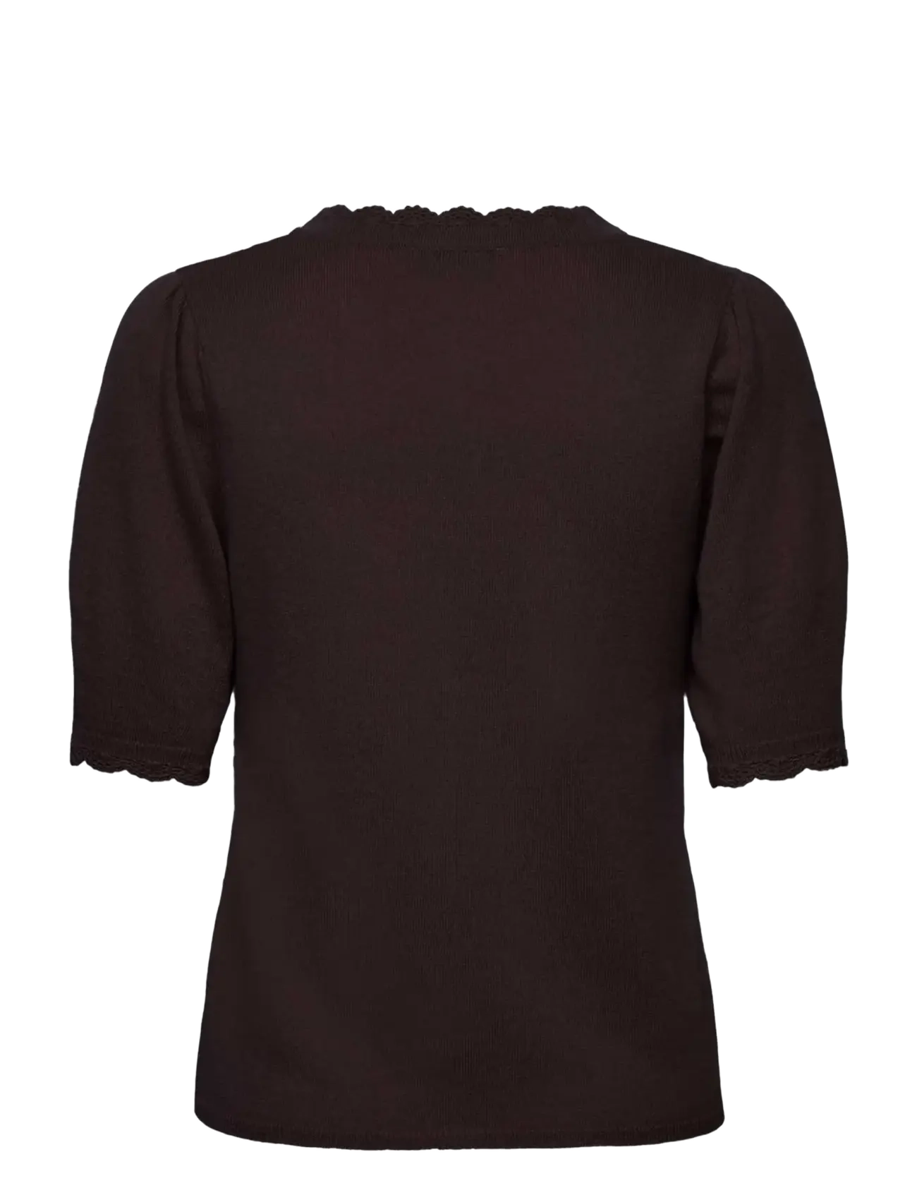 Rosemunde - RWLaica Cashmere Crochet  SS V-neck - kaschmir - ganache - 1