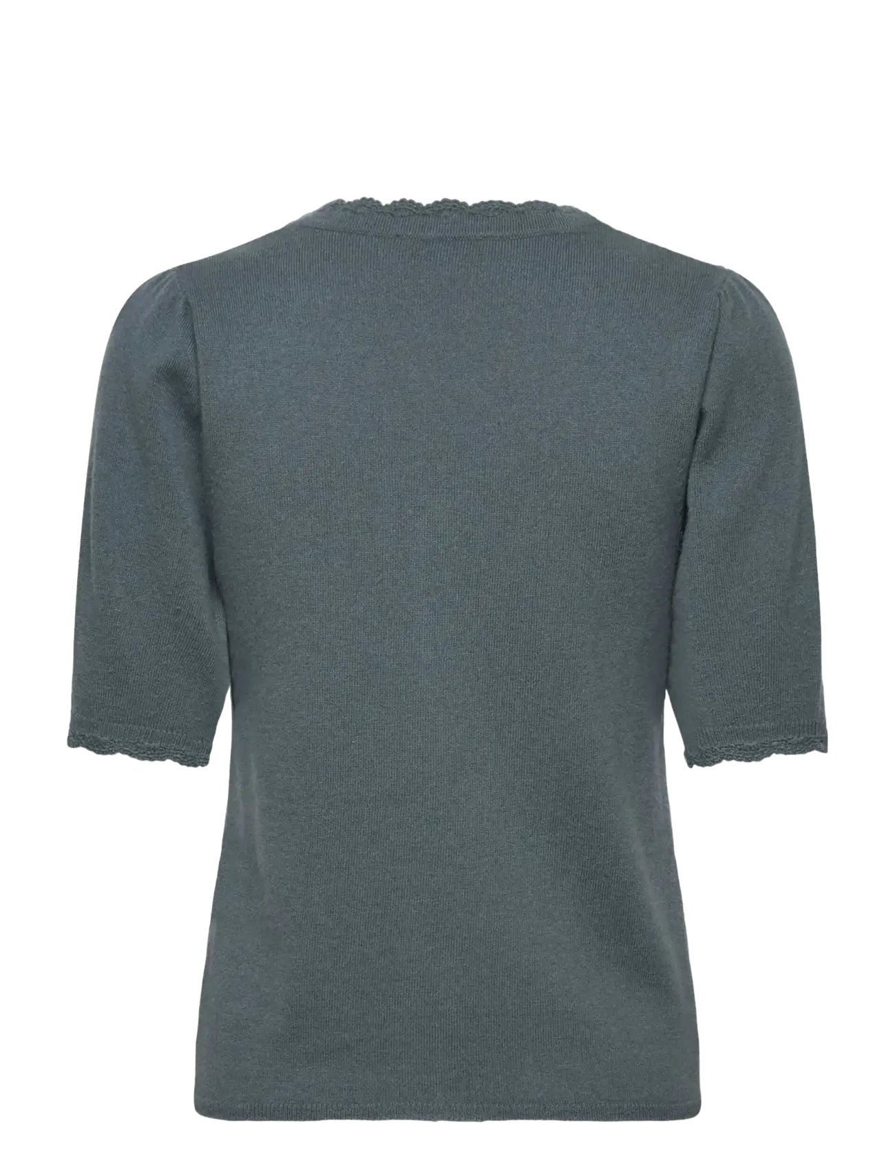 Rwlaica Cashmere Crochet Ss V-Neck 2