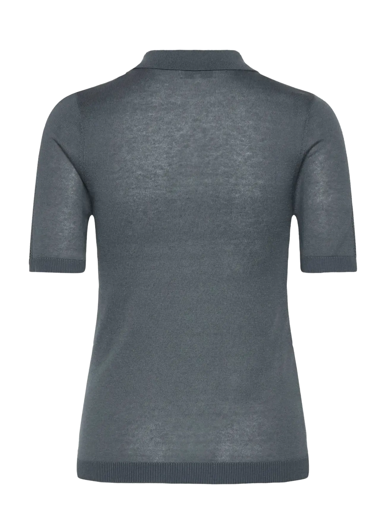 Rosemunde - RWSamira Silk SS Polo Pullover - stormy weather - 2