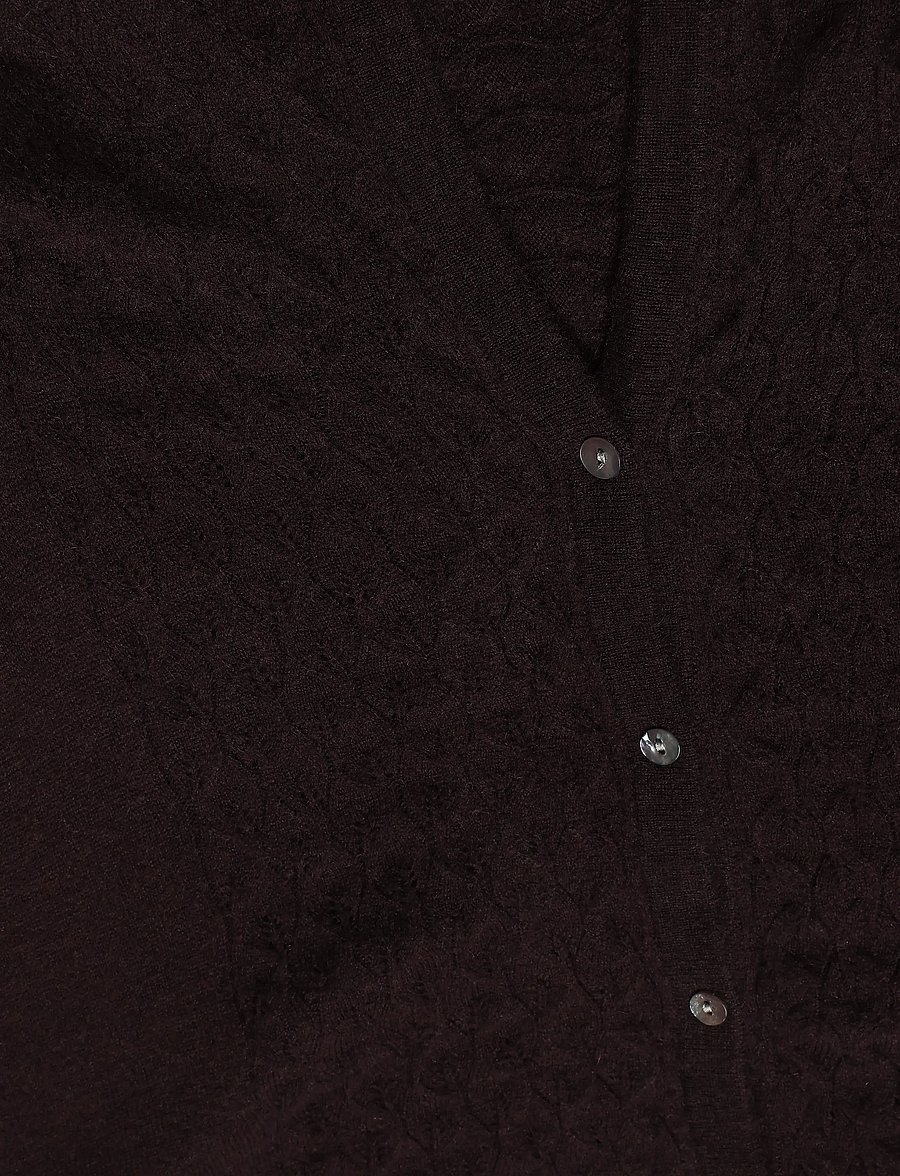 Rosemunde - RWLaica Cashmere Pointelle Poncho - cashmere - ganache - 2