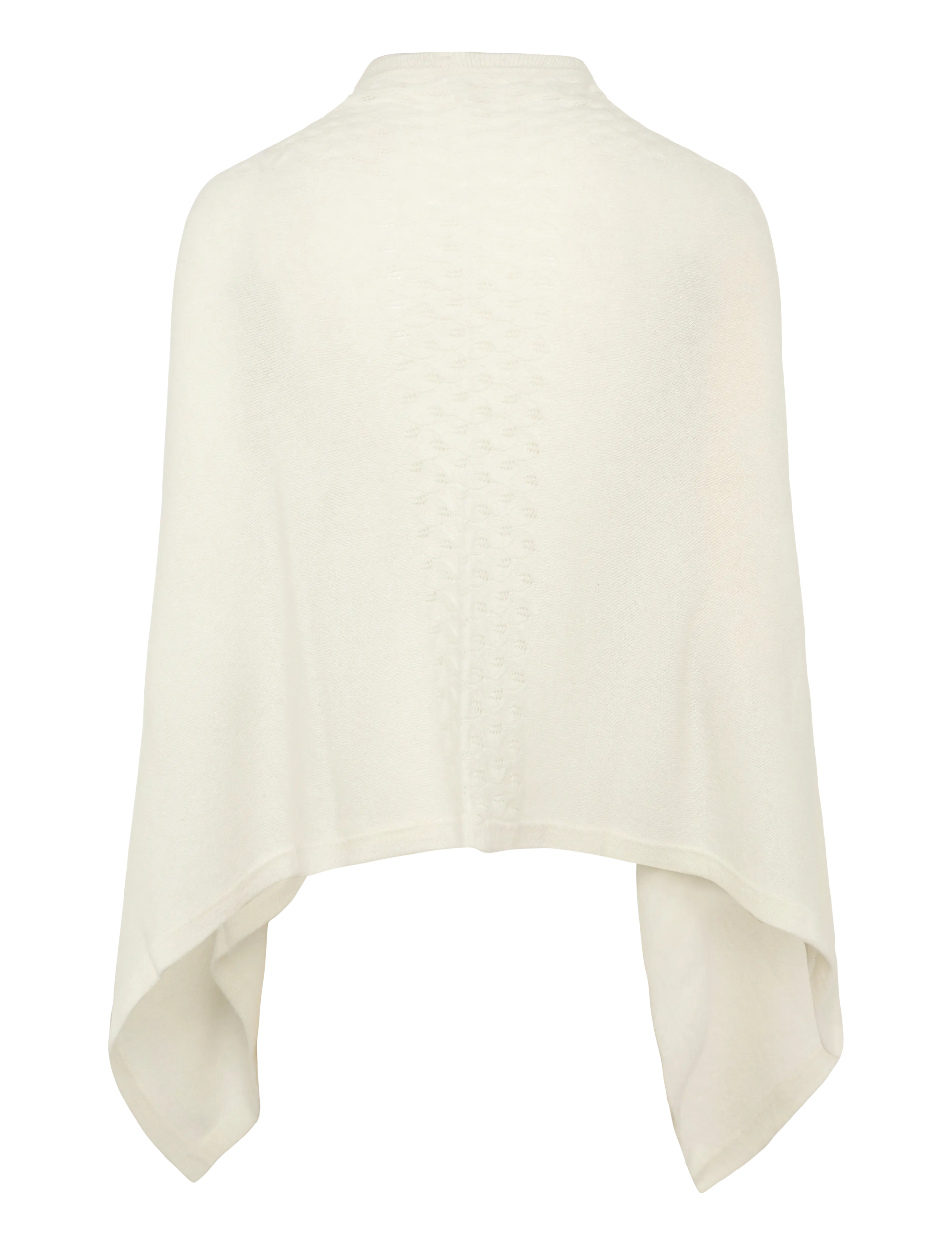 Rwlaica Cashmere Pointelle Poncho 2