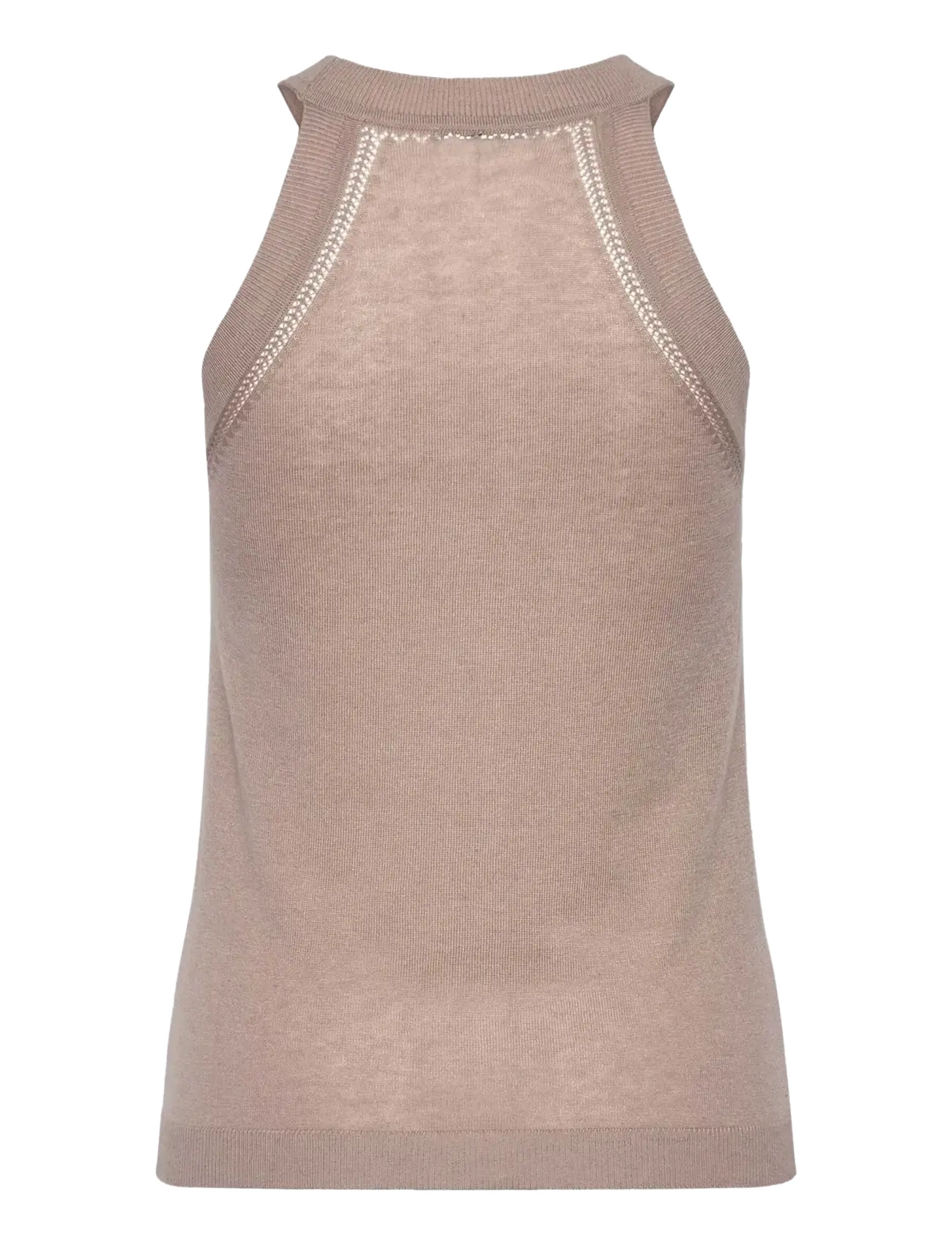 Rosemunde - RWSamira Silk SL Top - sleeveless tops - mocha meringue - 2