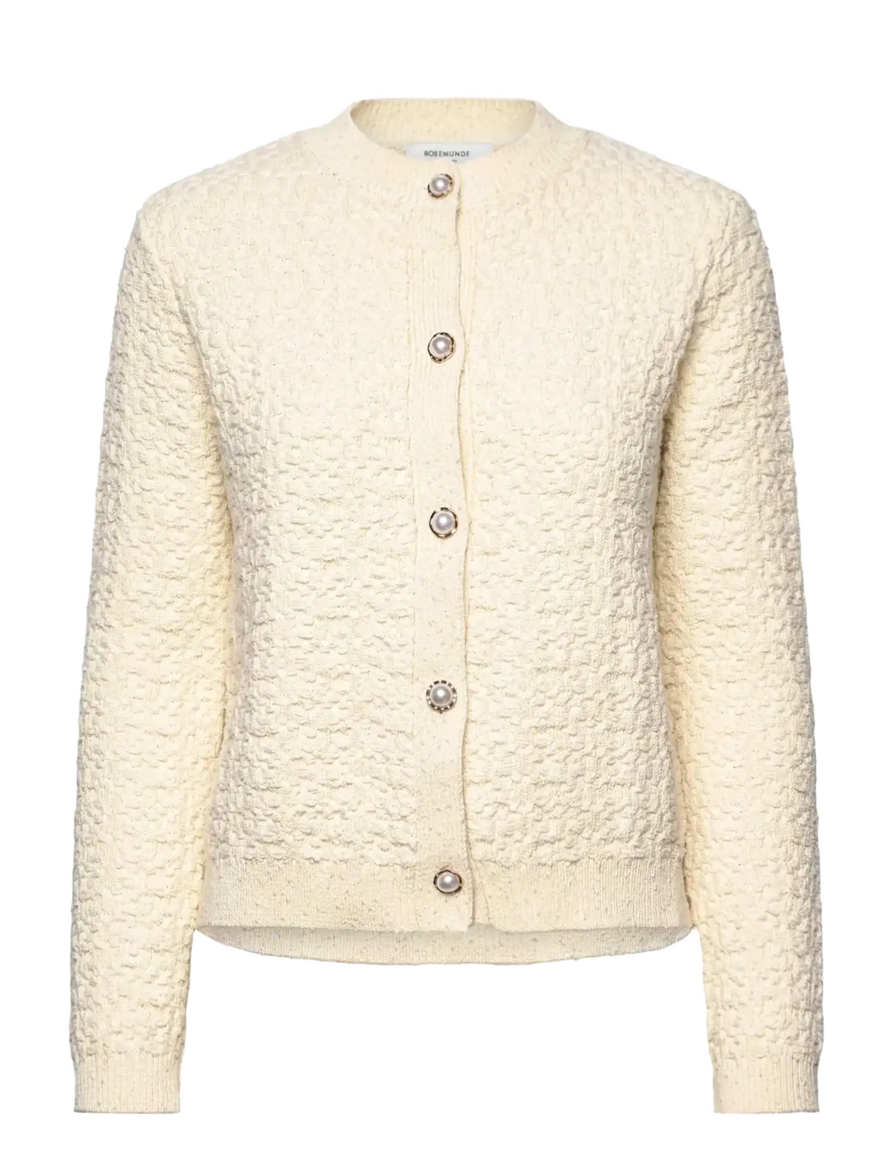 Rosemunde Rwnice Ls Knit Jacket, XL, Jackets, Creme - Light-summer Frauen