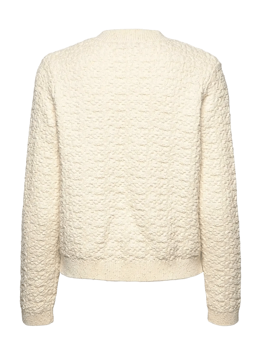 Rosemunde - RWNice LS Knit Jacket - kevadjoped - ivory - 1