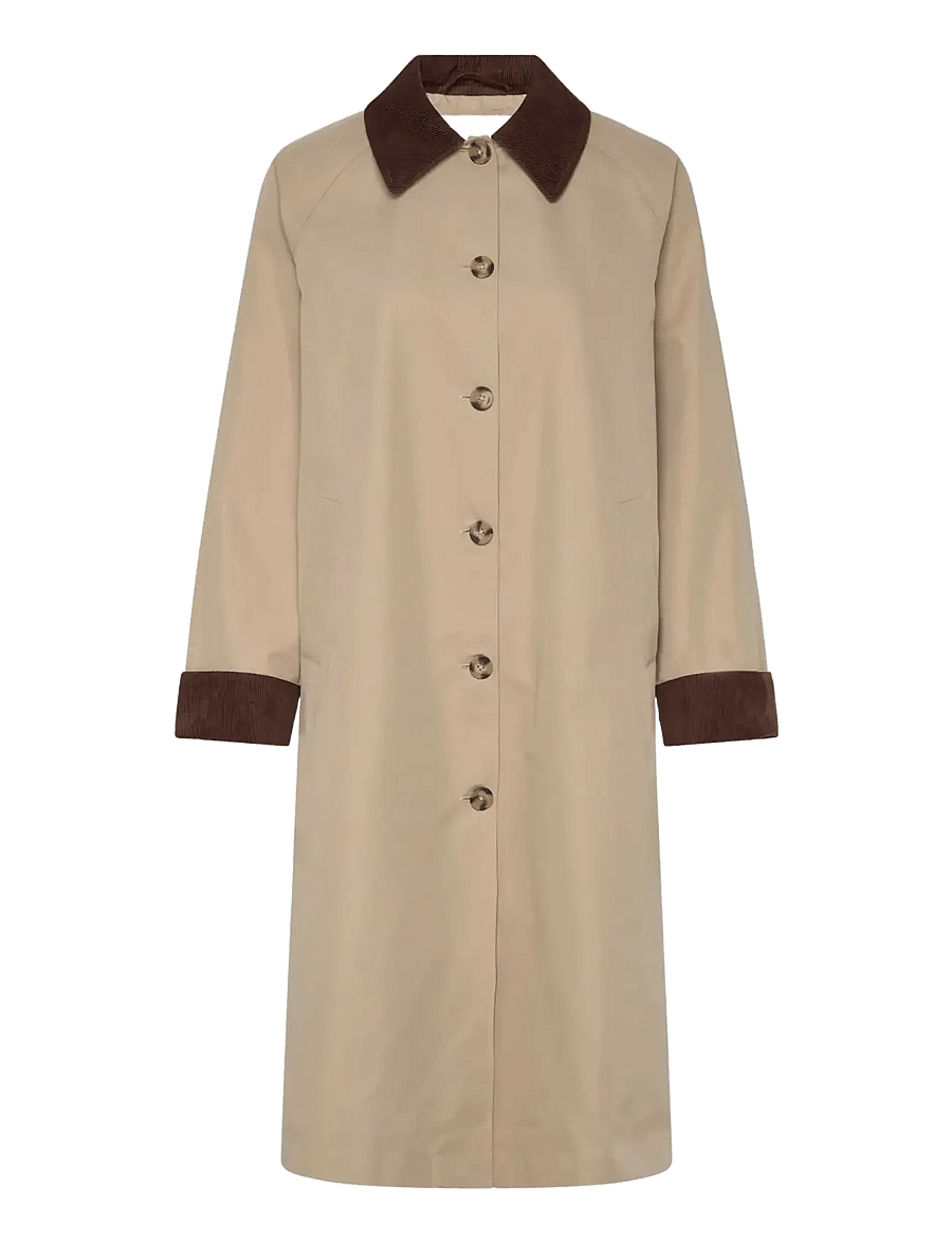 Rosemunde - RWDijon LS Long Mac Coat - regnjakker - beige - 1