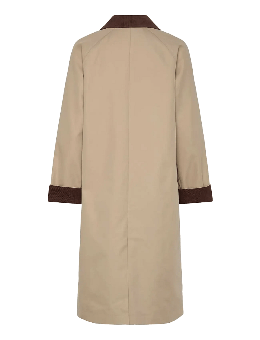 Rosemunde - RWDijon LS Long Mac Coat - regnjakker - beige - 2
