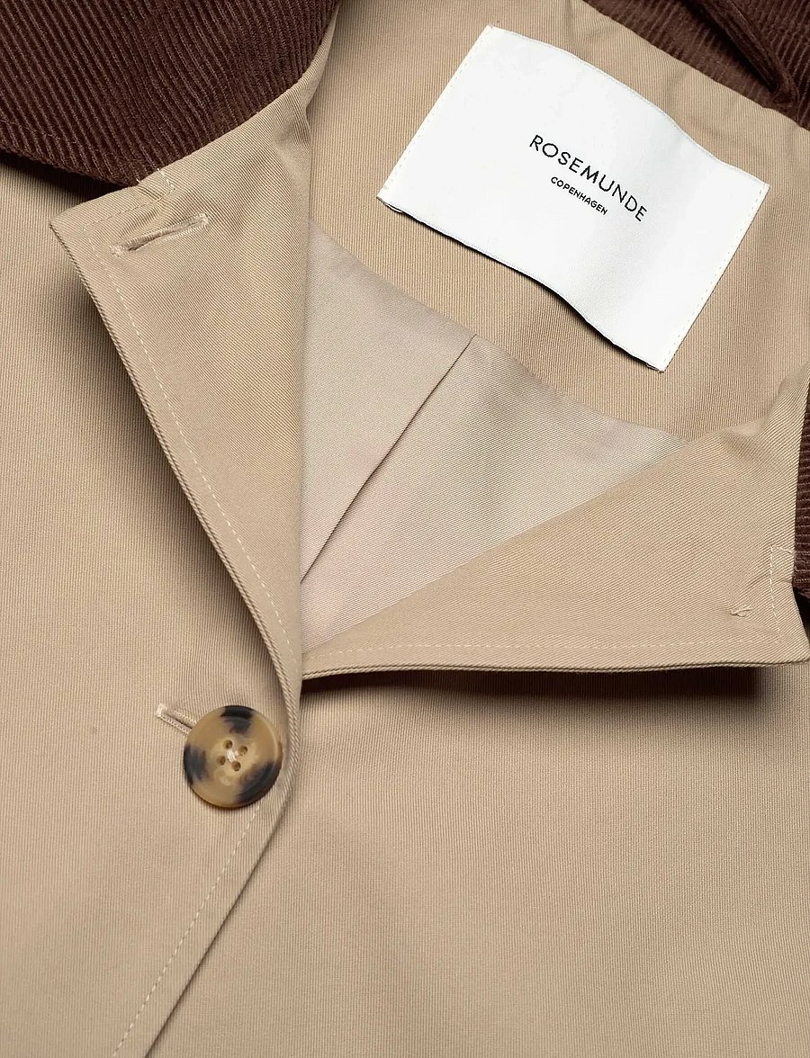 Rosemunde - RWDijon LS Long Mac Coat - regnjakker - beige - 5