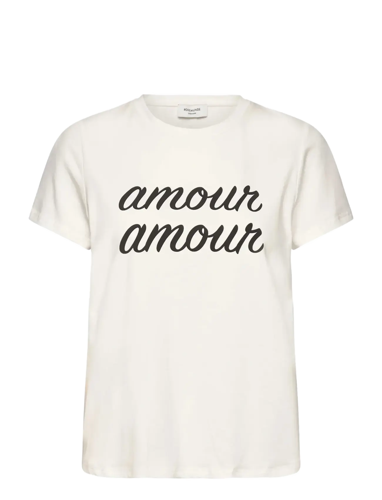 Rosemunde RWNatali Organic SS T-shirt - T-shirts - AMOUR / cream
