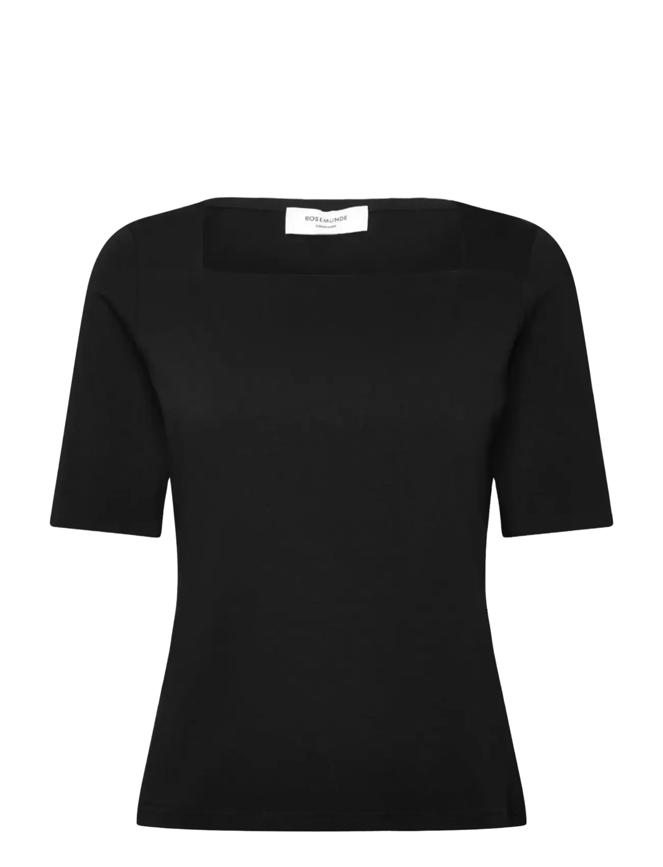 Rosemunde RWNatali Organic Square 2/4 T-shirt - T-skjorter - BLACK / black