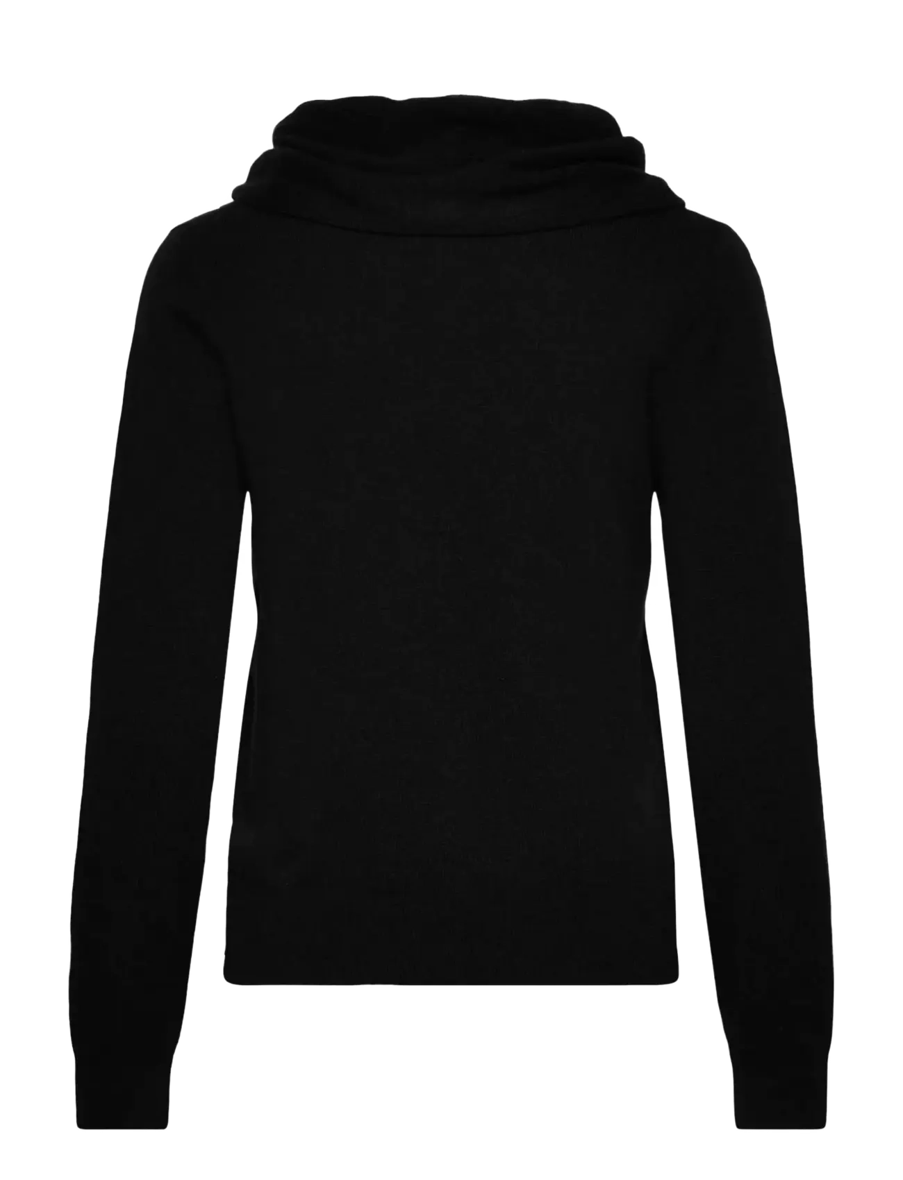 Rosemunde - RWLaica Cashmere LS Waterfall Collar Pullover - black - 1