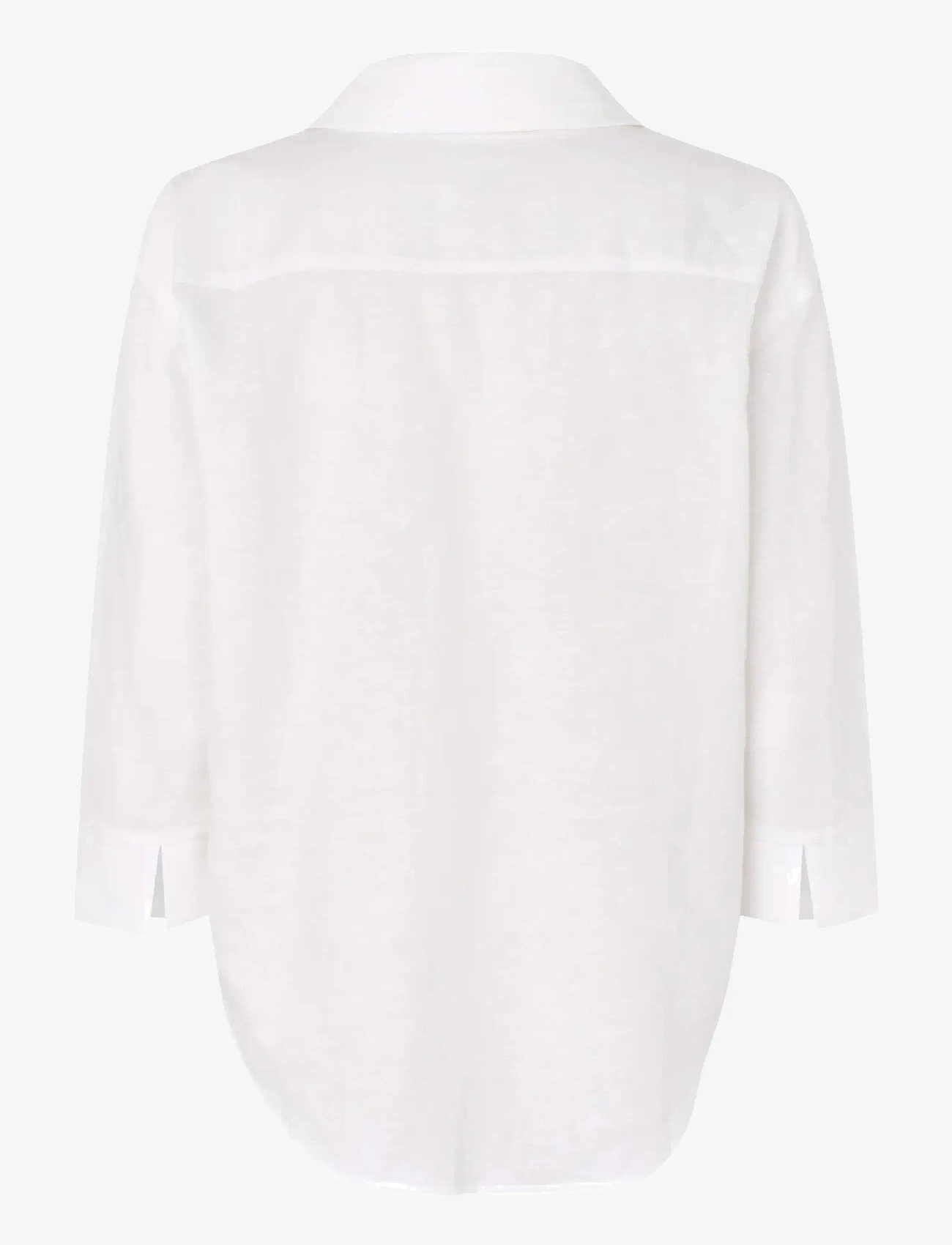 Rosemunde - RWEsther Linen 3/4 Sleeve Shirt - leinenhemden - new white - 2