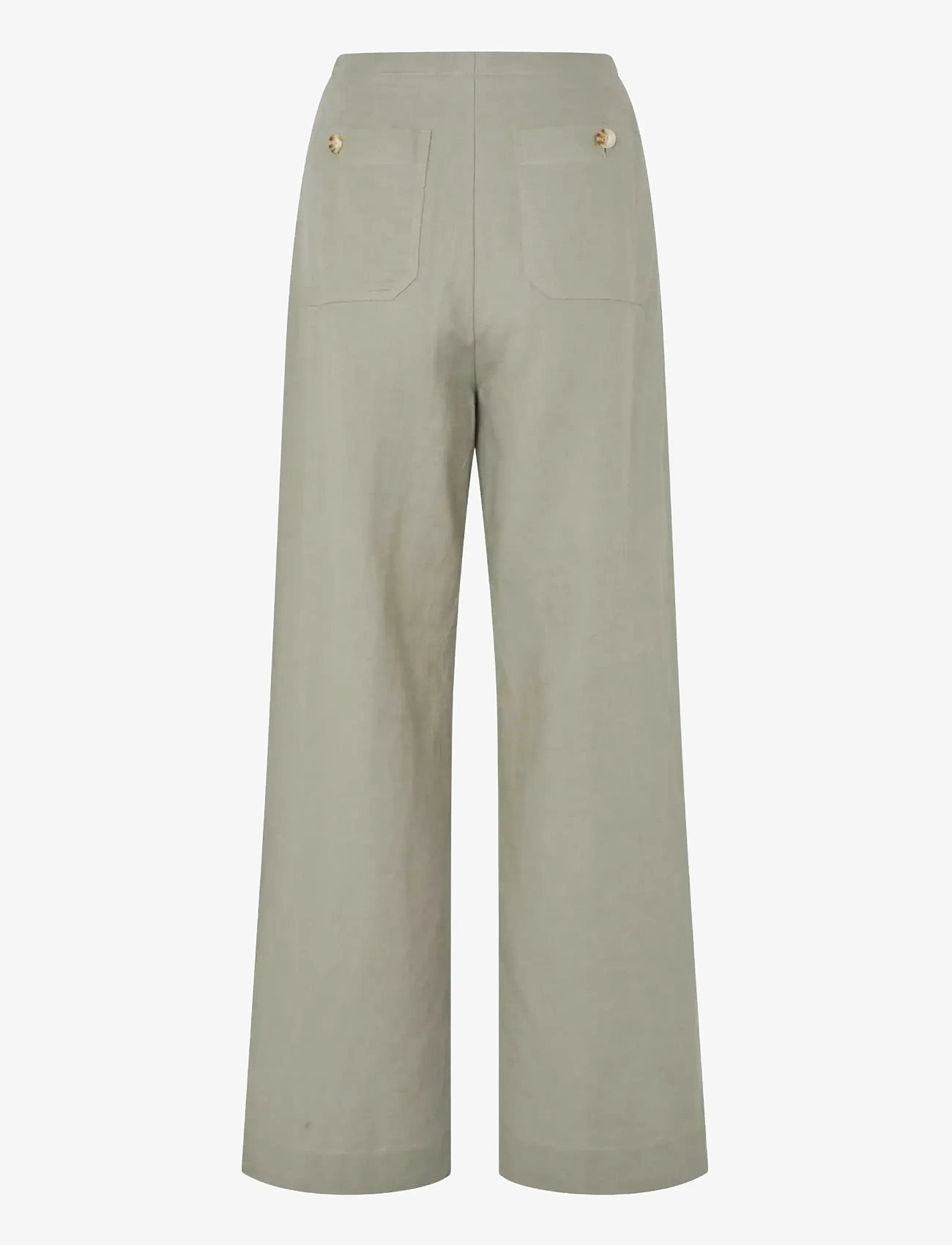 Rosemunde - RWEsther Linen Long Trousers - leinenhosen - dried sage - 1