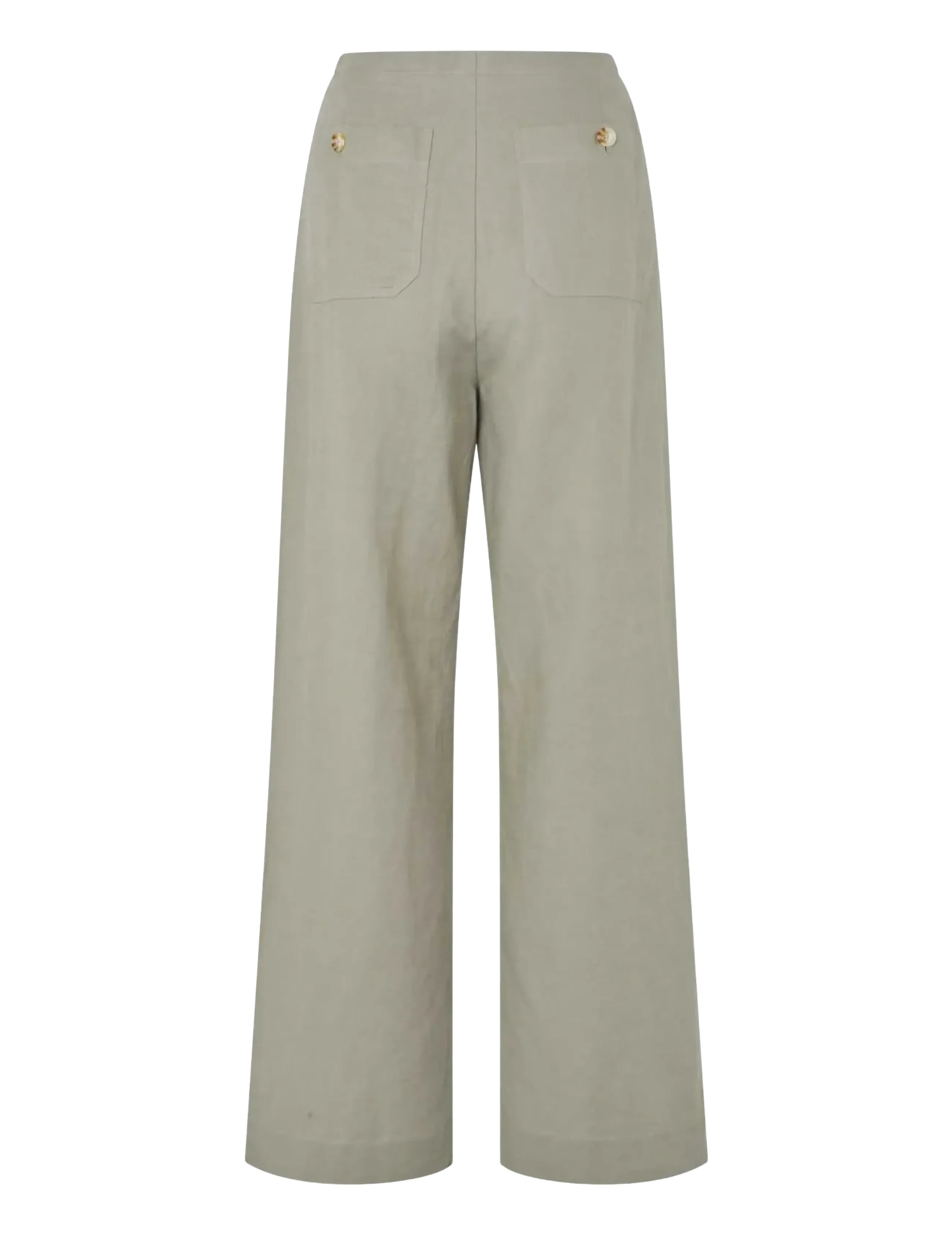 Rosemunde - RWEsther Linen Long Trousers - hørbukser - dried sage - 2