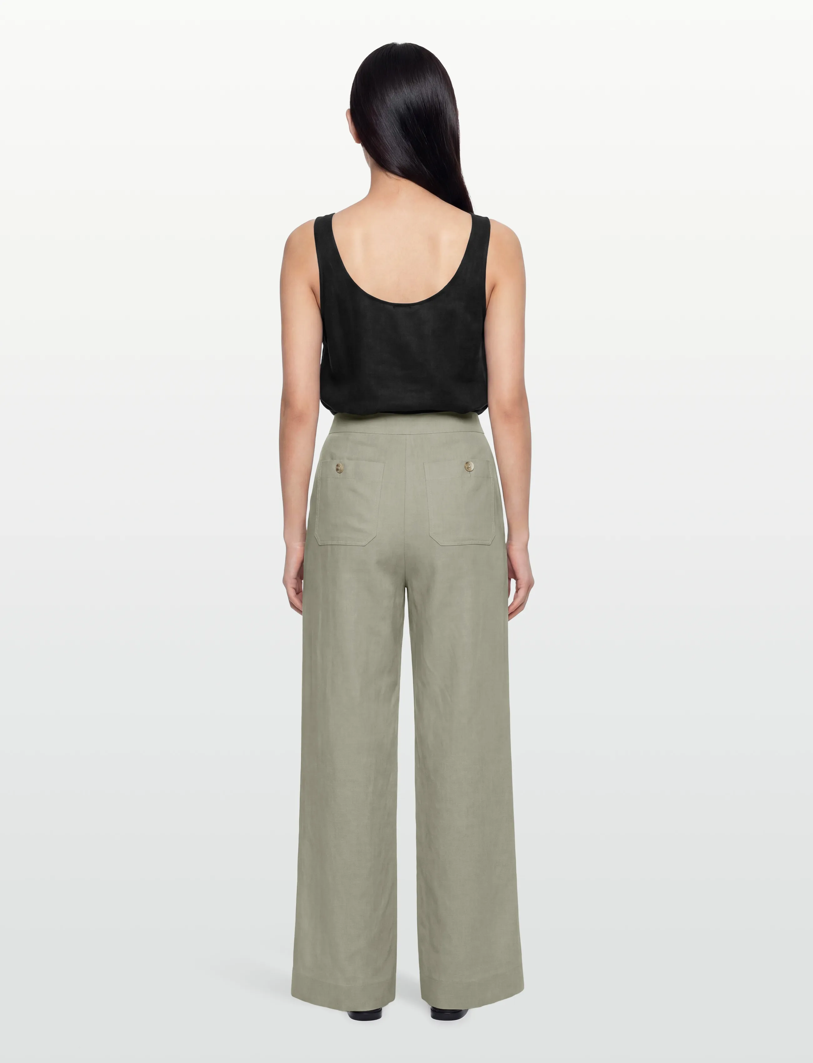 Rosemunde Rwesther Linen Long Trousers linnebyxor dam – bild 3