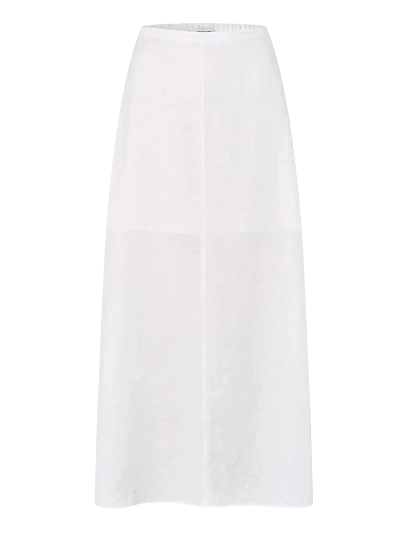 Rosemunde - RWEsther Linen Long Skirt - maksiseelikud - new white - 0