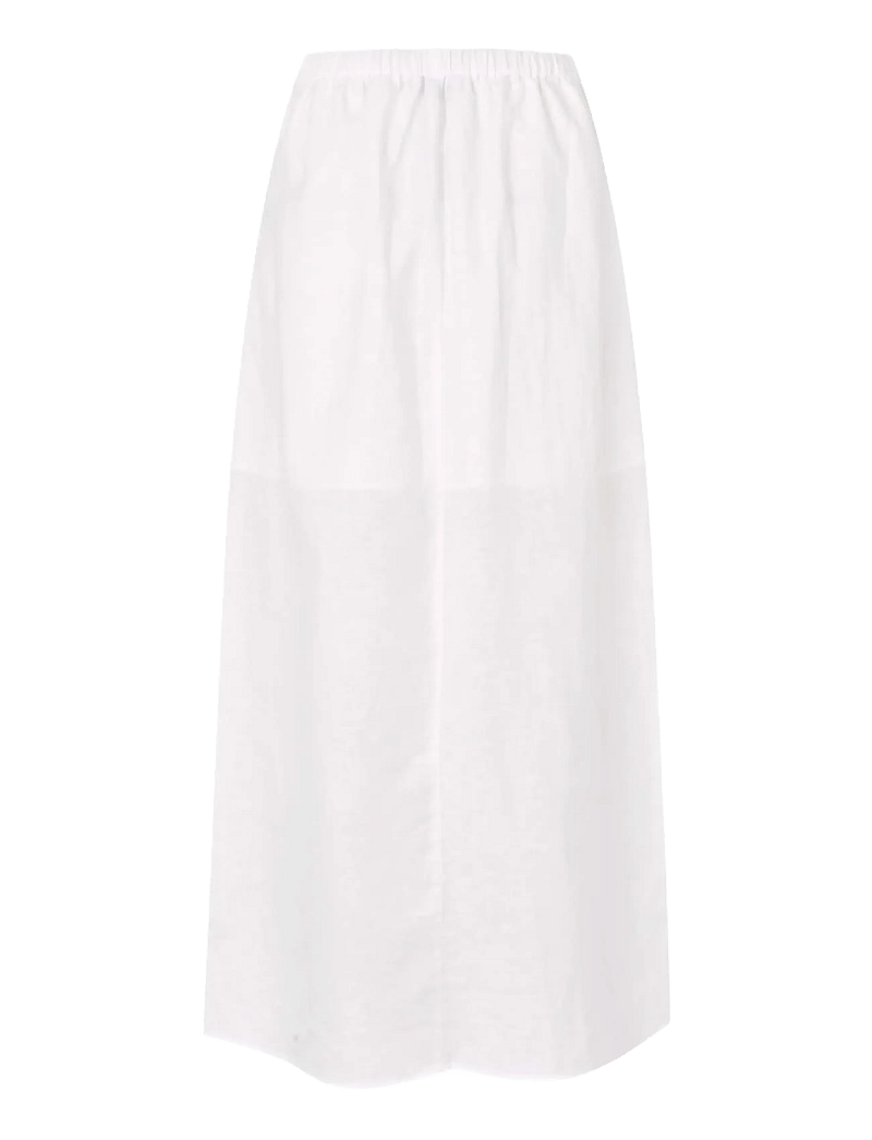 Rosemunde - RWEsther Linen Long Skirt - maksiseelikud - new white - 1