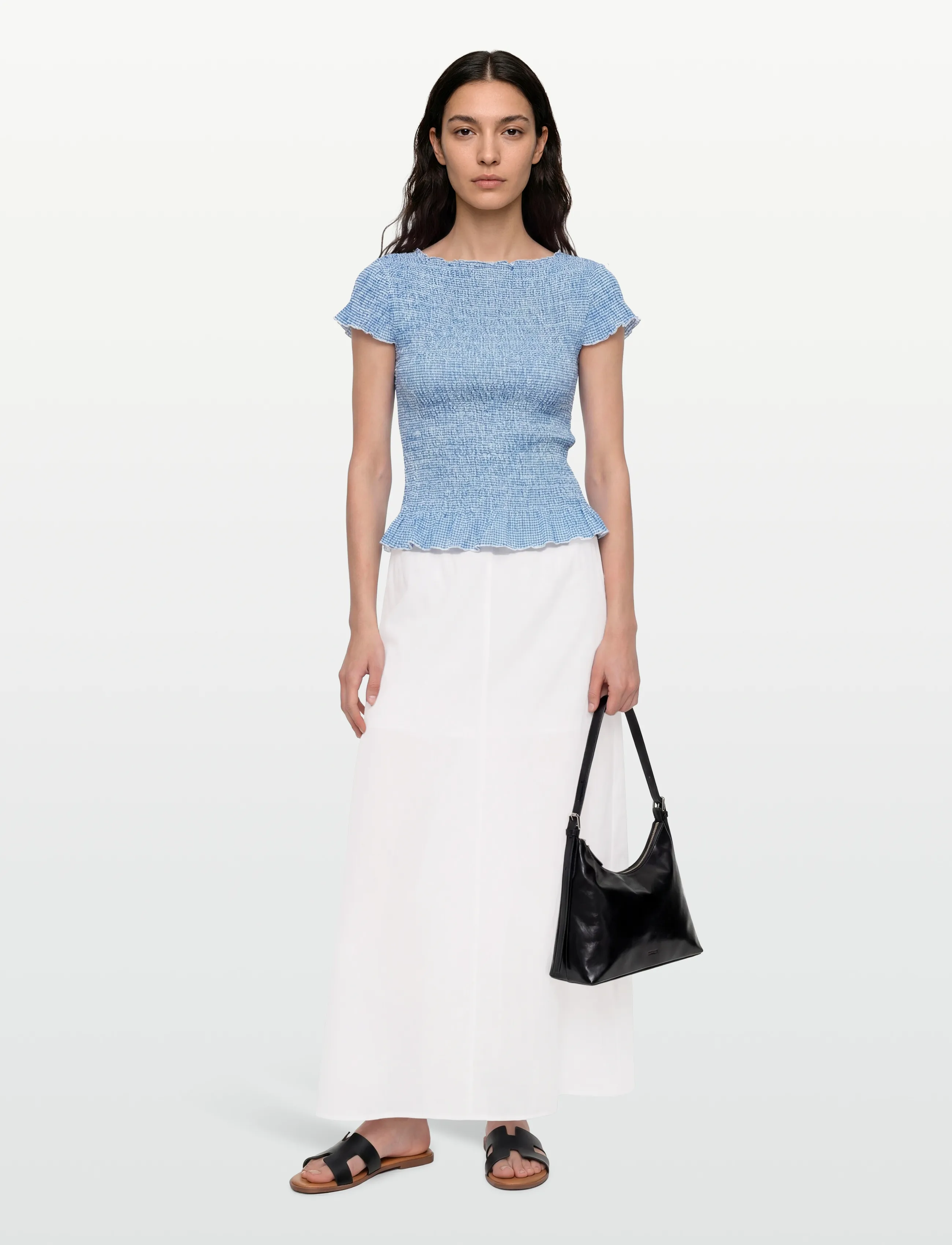 Rosemunde - RWEsther Linen Long Skirt - maxi röcke - new white - 0