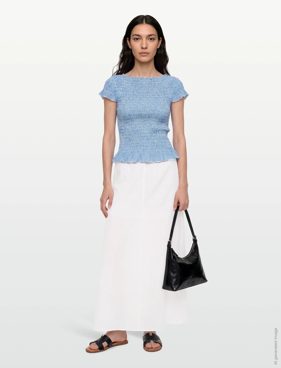 Rosemunde - RWEsther Linen Long Skirt - maxi röcke - new white - 0