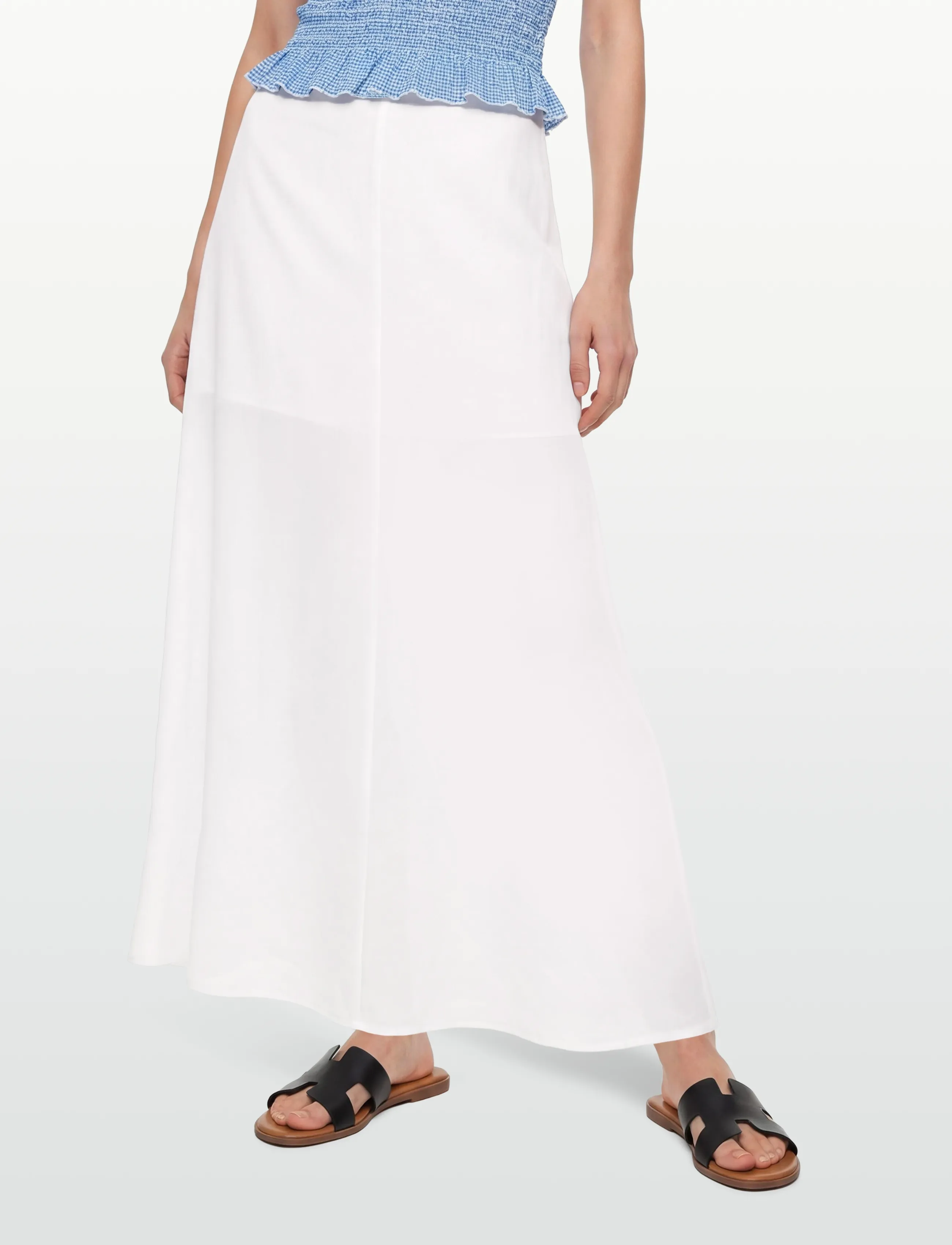 Rosemunde - RWEsther Linen Long Skirt - maxi röcke - new white - 3