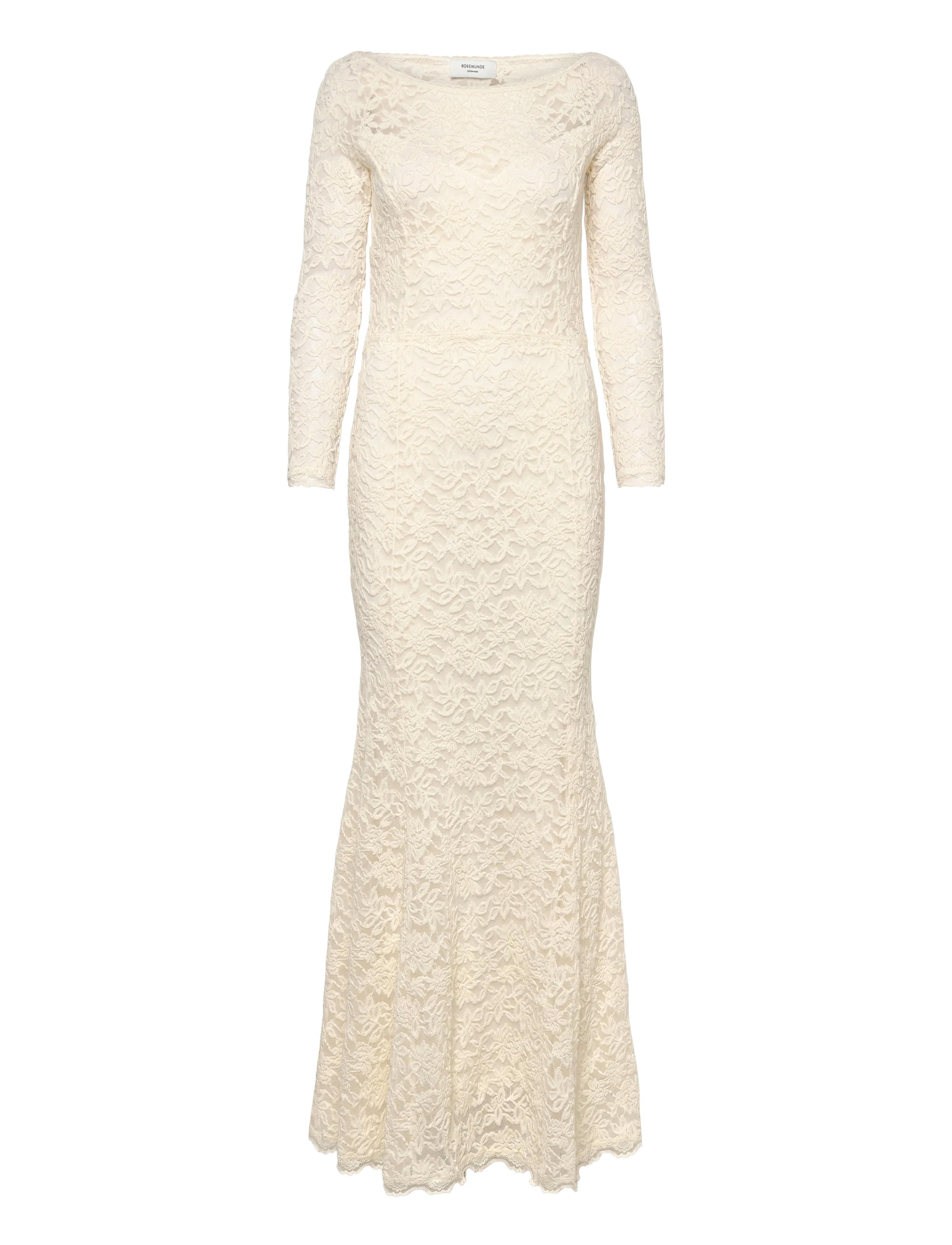Rosemunde RWDelicia Off-Shoulder LS Long Brid - Kjoler - IVORY / cream