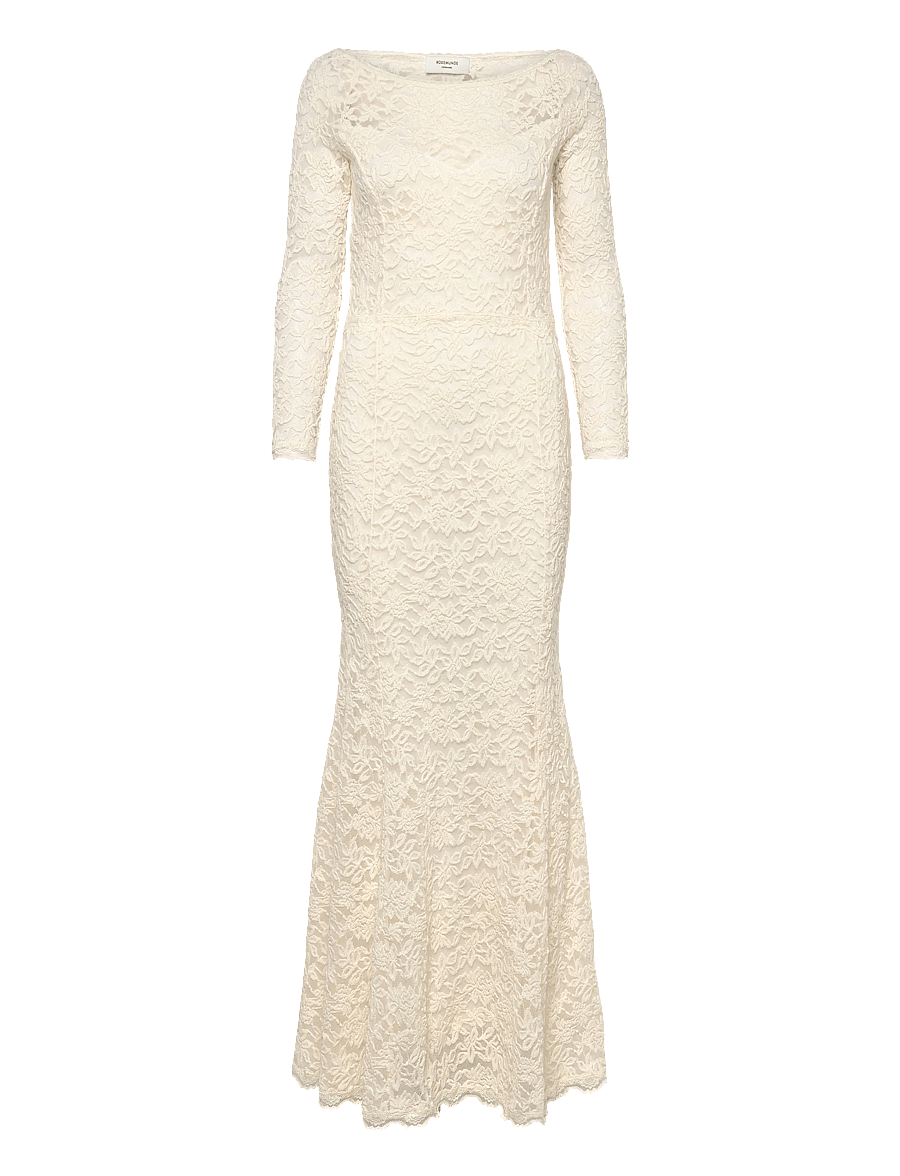 Rosemunde - RWDelicia Off-Shoulder LS Long Brid - blondekjoler - ivory - 0