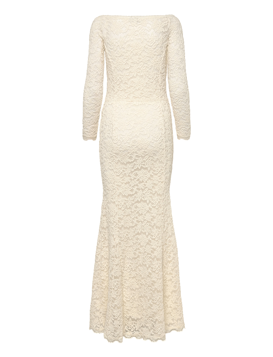 Rosemunde - RWDelicia Off-Shoulder LS Long Brid - blondekjoler - ivory - 1