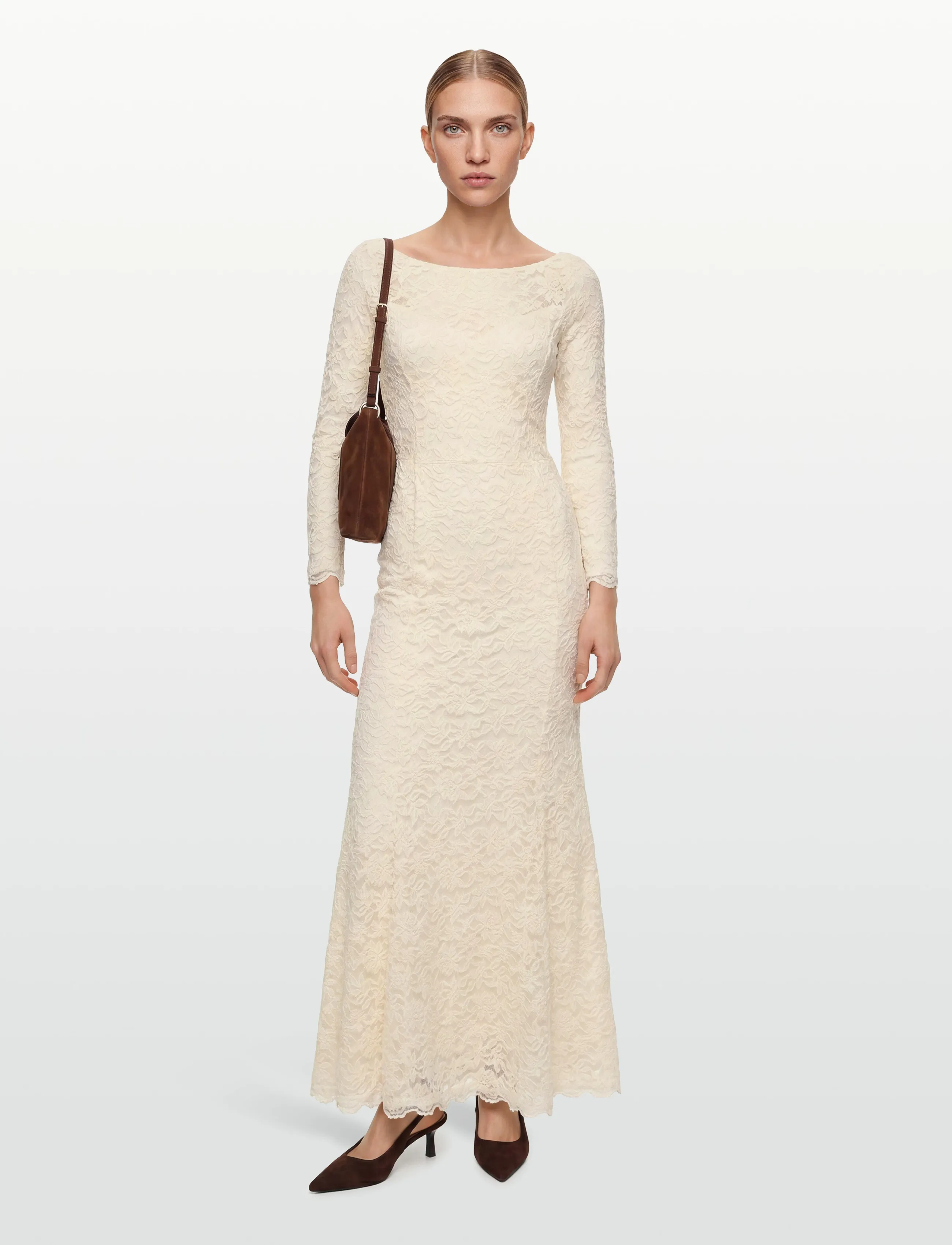 Rosemunde RWDelicia Off-Shoulder LS Long Brid - Sommer in der Stadt - IVORY / cream