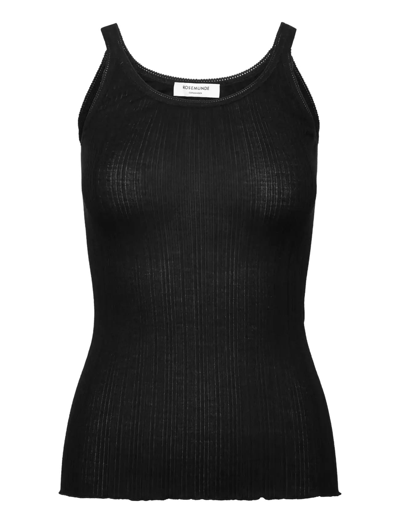 Rosemunde RWElise Wool Strap Top - Tanktops - BLACK / black
