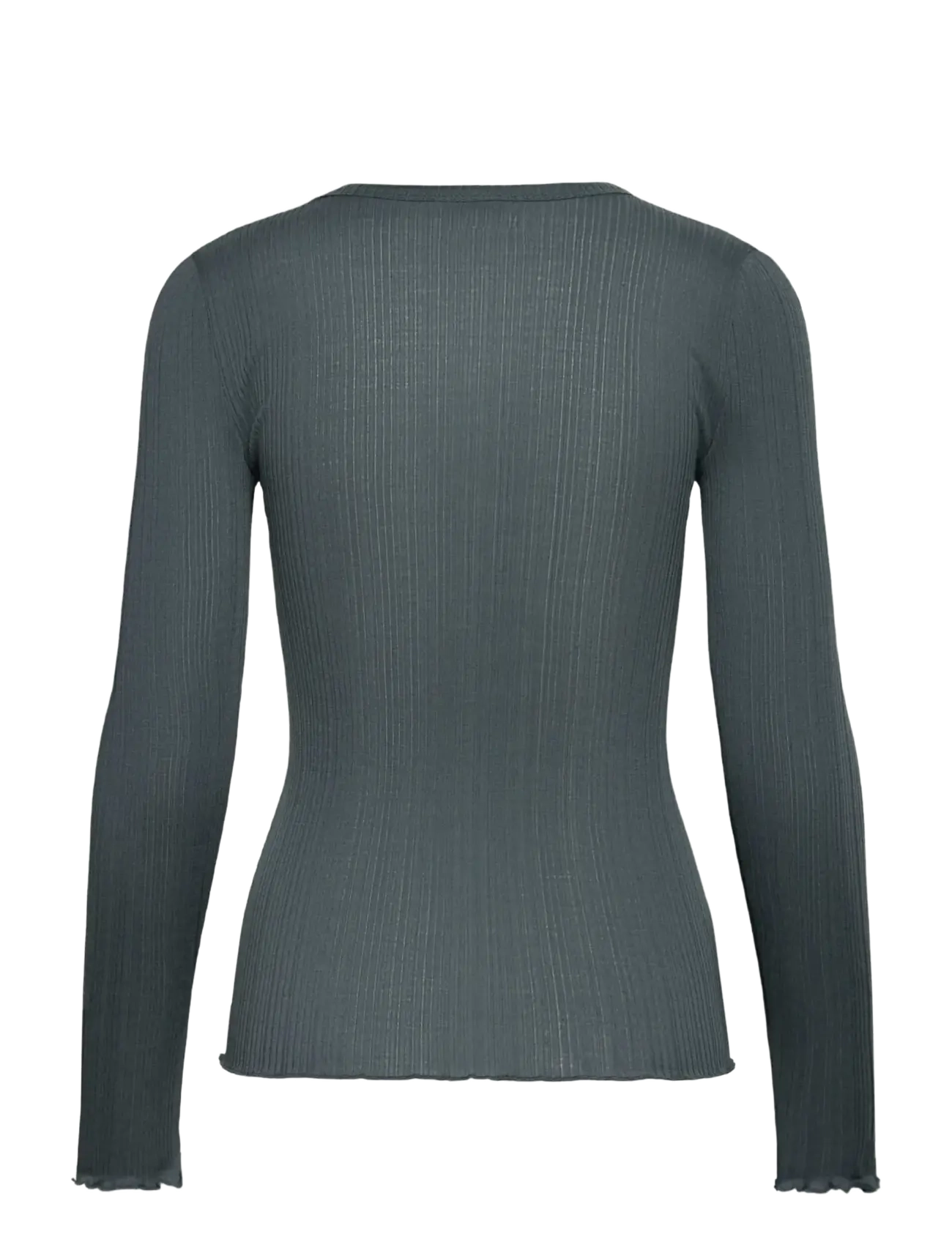 Rosemunde - RWElise Wool LS O-neck T-shirt - stormy weather - 2
