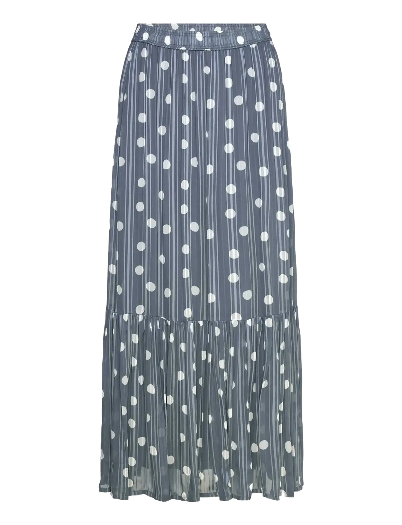 Rosemunde RWGloria Long Skirt - Nouveautes - STORMY WEATHER DOT PRINT / blue