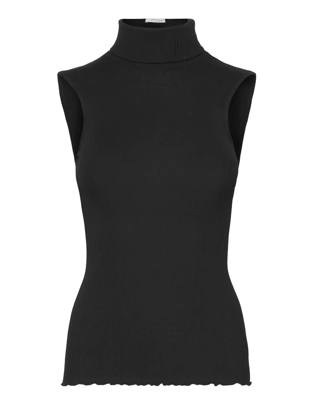 Rosemunde RWBeatha Silk SL Rollneck Top - Riided - BLACK / black