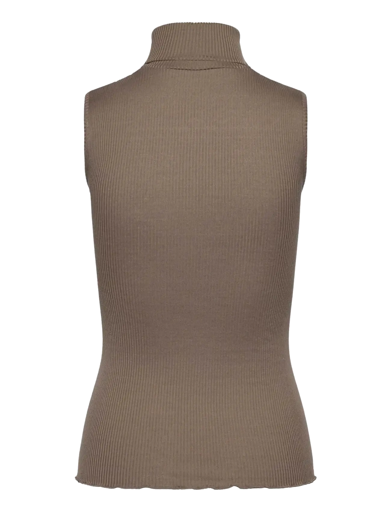 Rosemunde - RWBeatha Silk SL Rollneck Top - rullekraver - walnut - 1