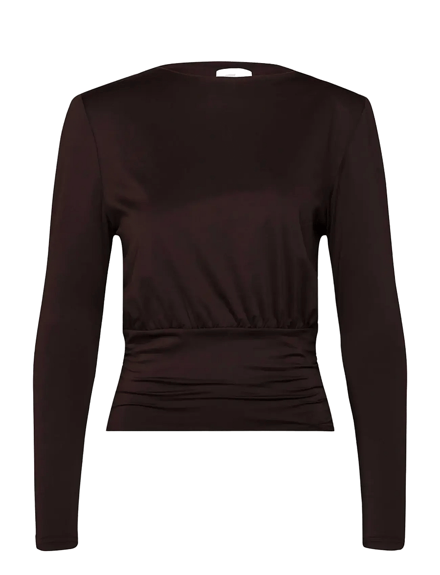 Rosemunde - RWBridget LS T-shirt - langärmlige tops - mole - 0